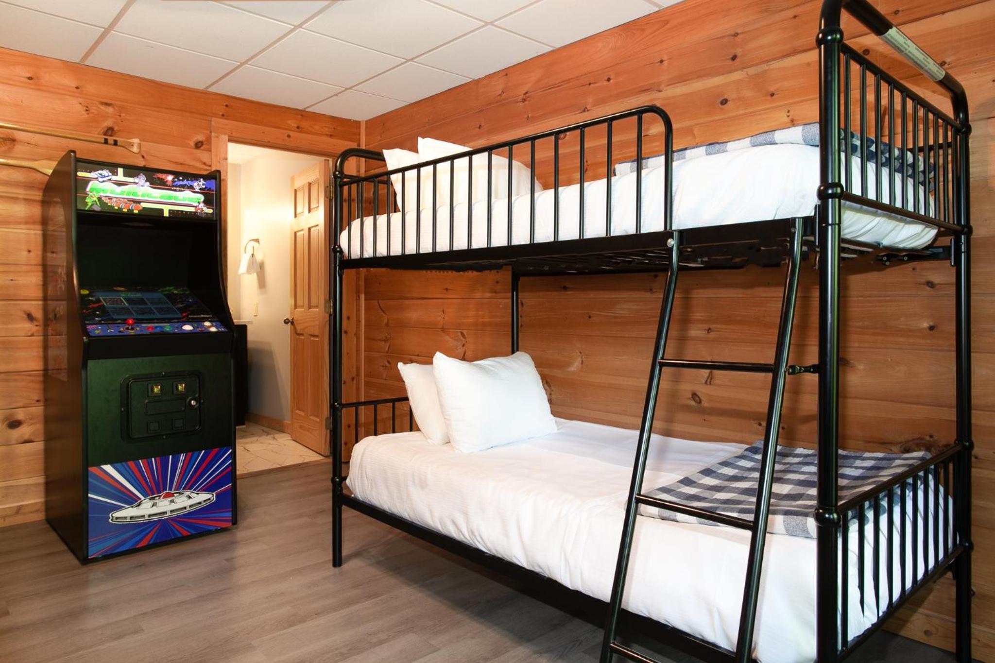 Moose Tracks Lodge Hot Tub Arcade Board Games