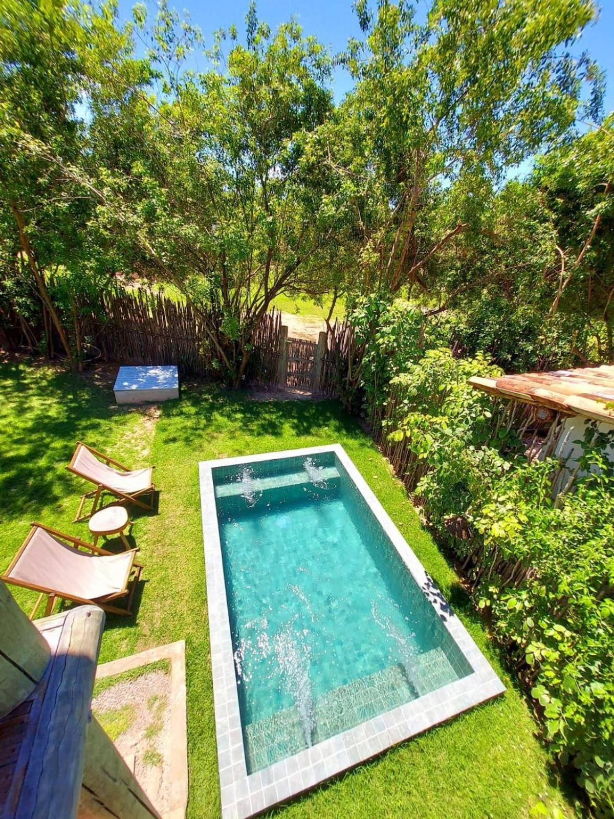 Brisa · casa com piscina, a 80 m do mar com café da manhã