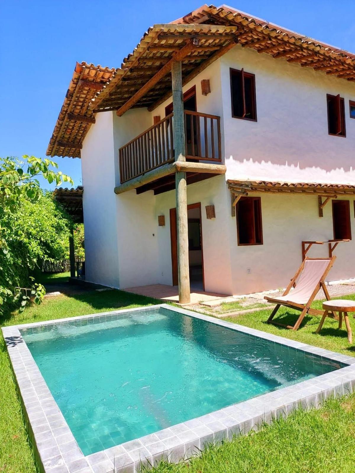 Brisa · casa com piscina, a 80 m do mar com café da manhã