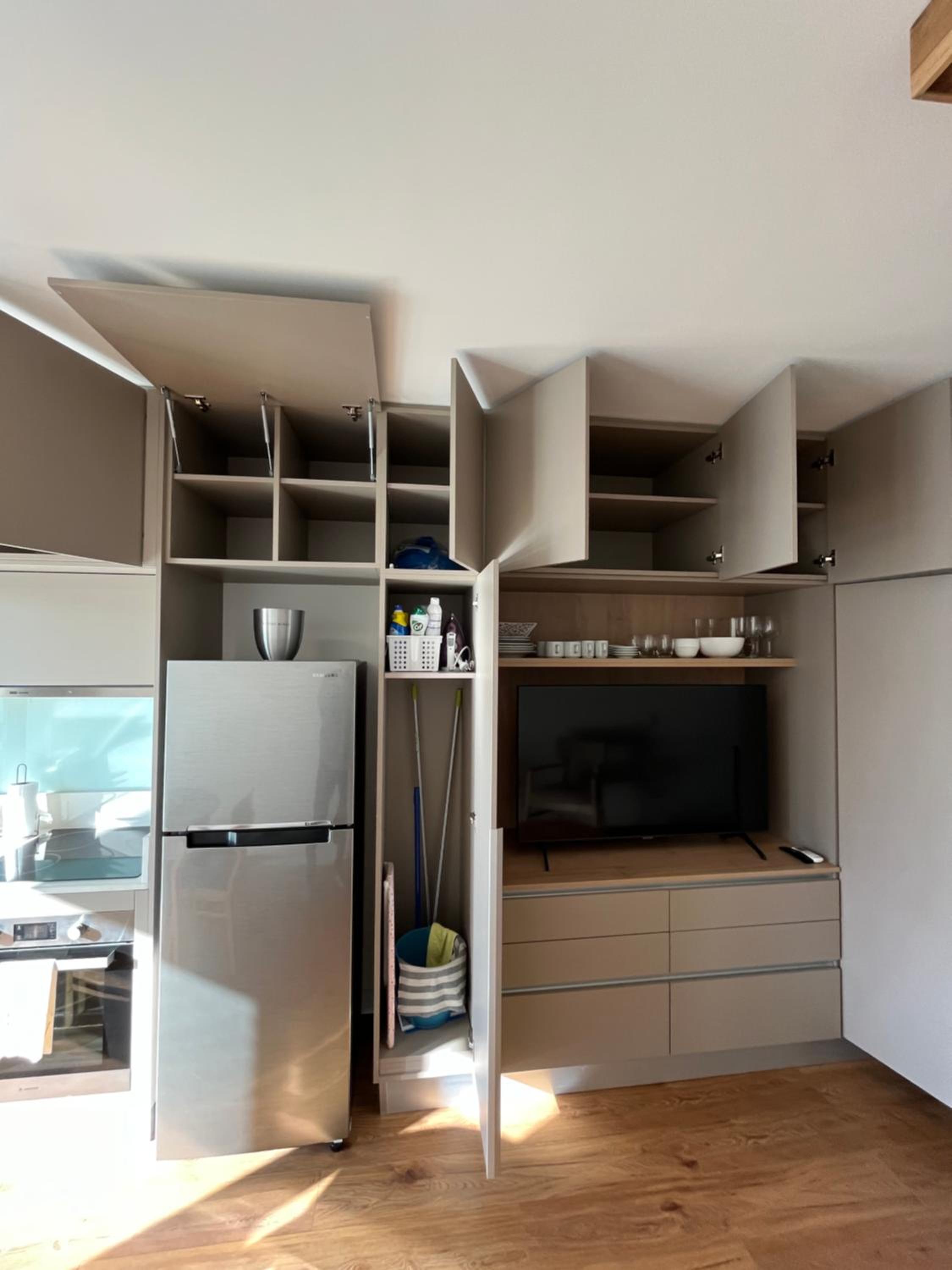 Moderno estudio con terraza y parrilla en Palermo