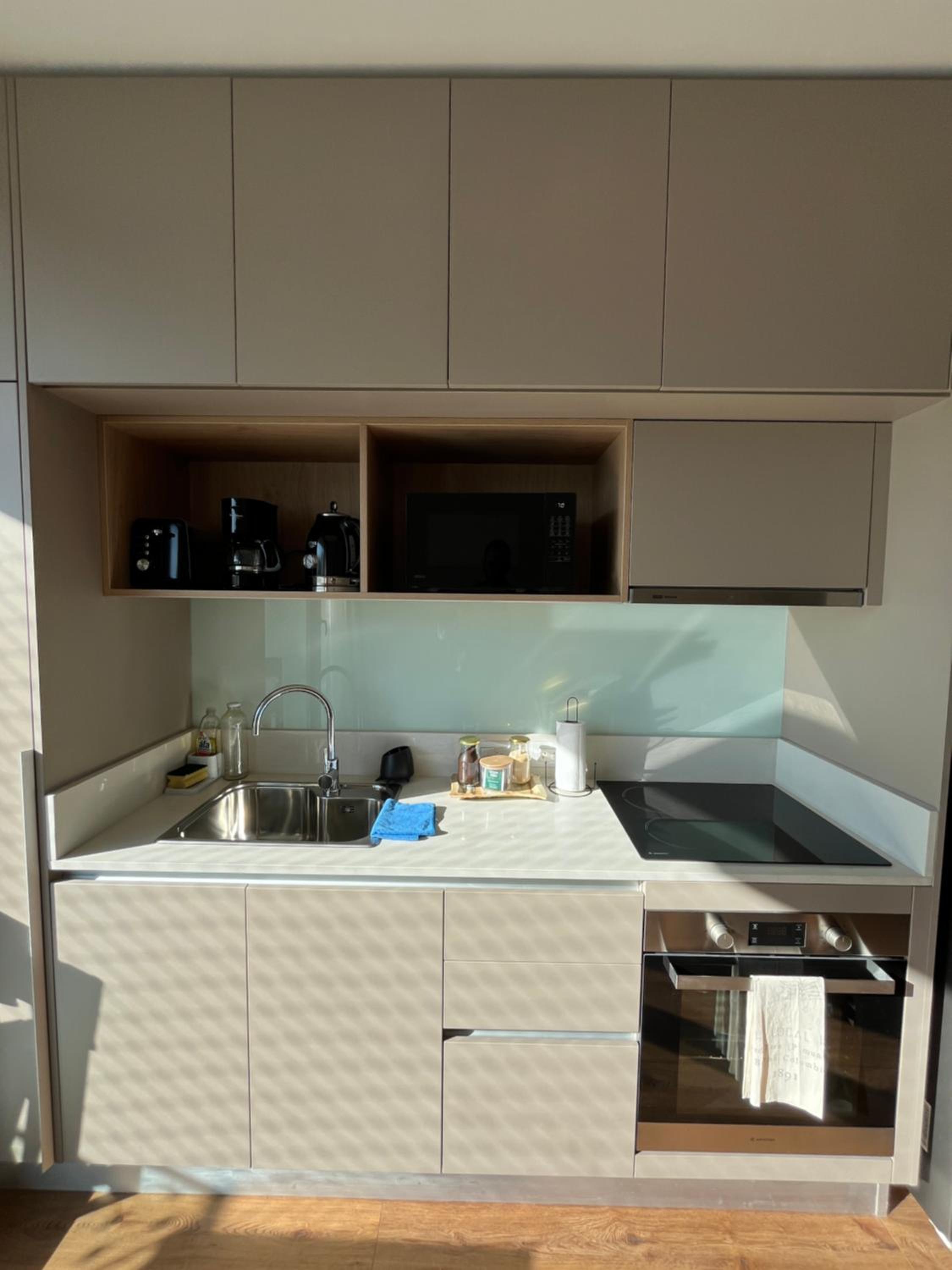 Moderno estudio con terraza y parrilla en Palermo