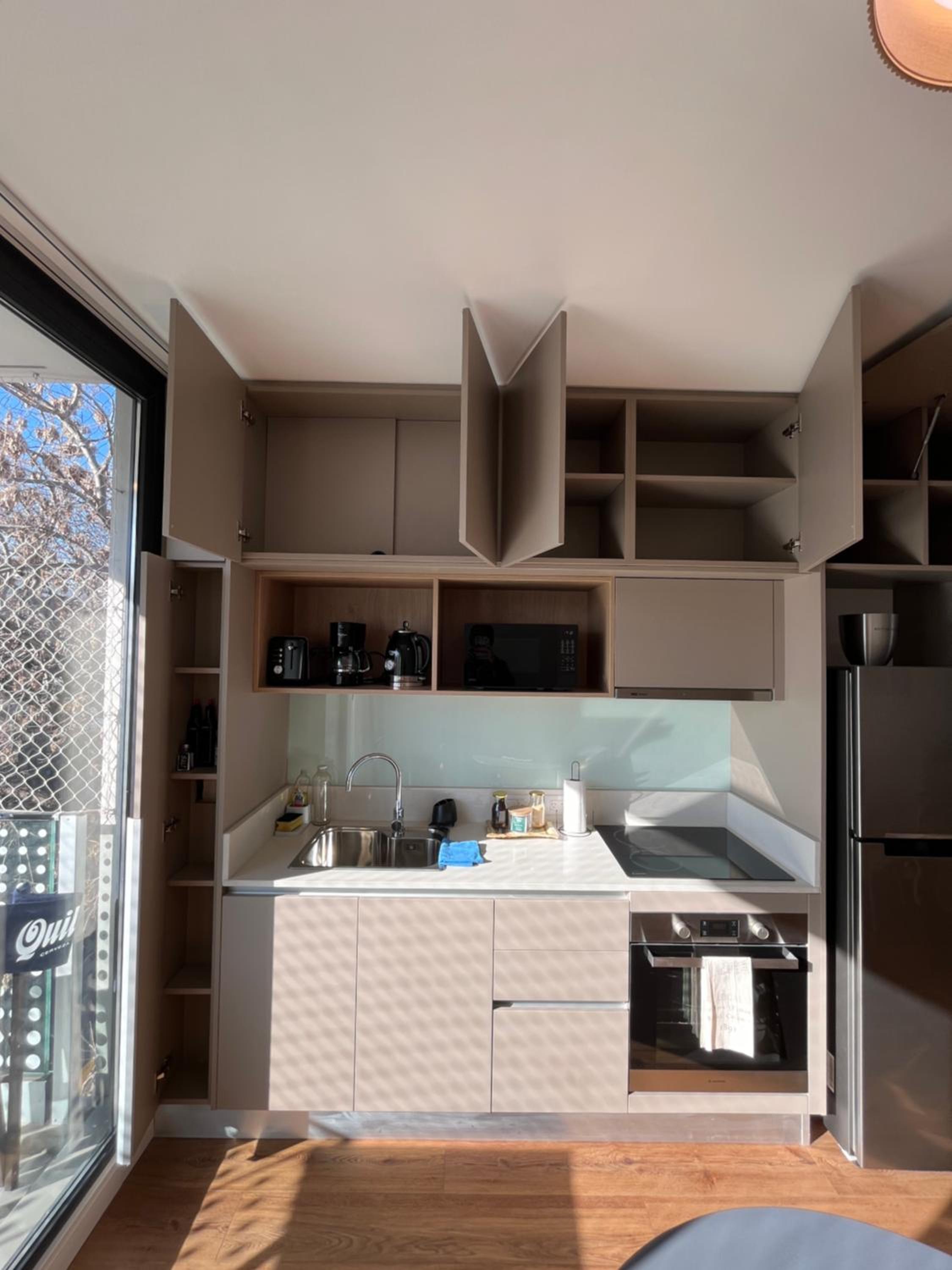 Moderno estudio con terraza y parrilla en Palermo