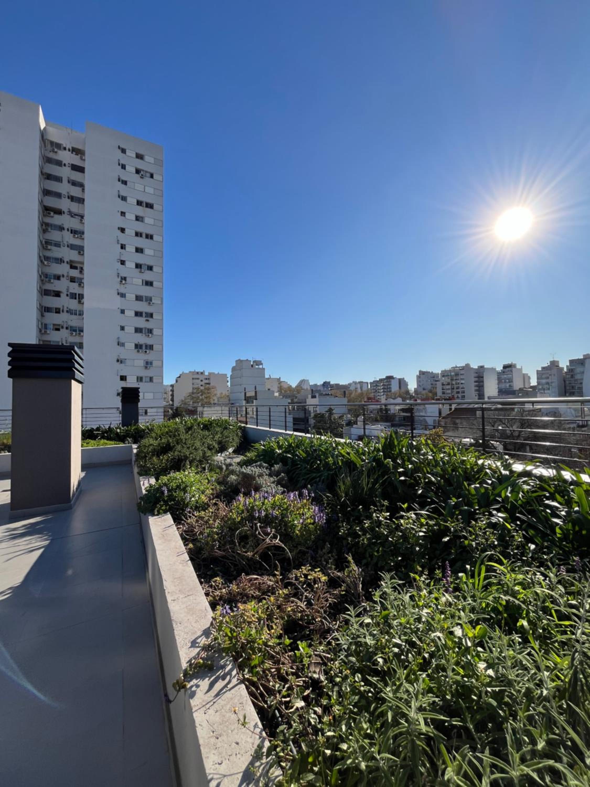 Moderno estudio con terraza y parrilla en Palermo
