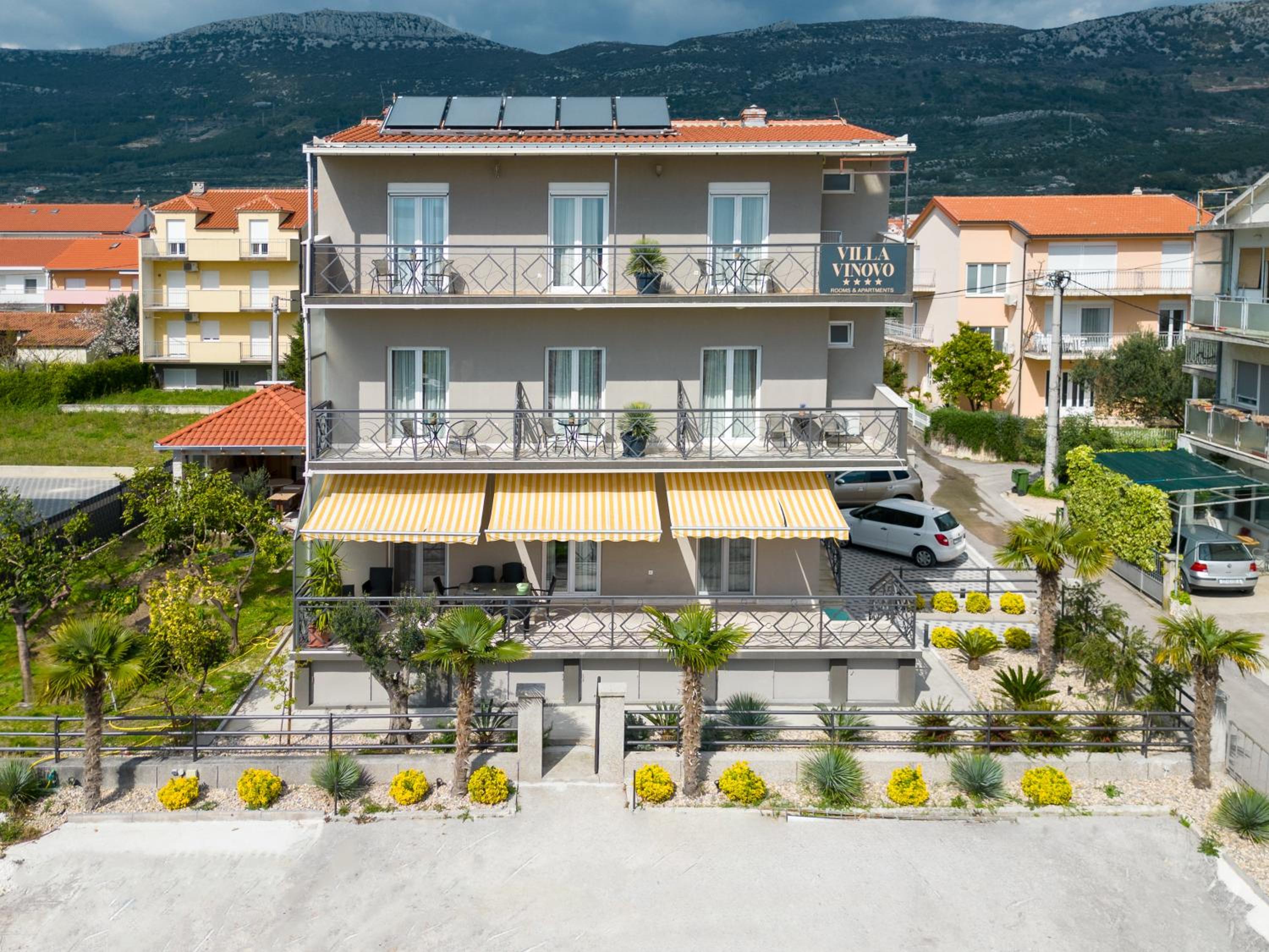Double bed room with private bathroom and balcony
