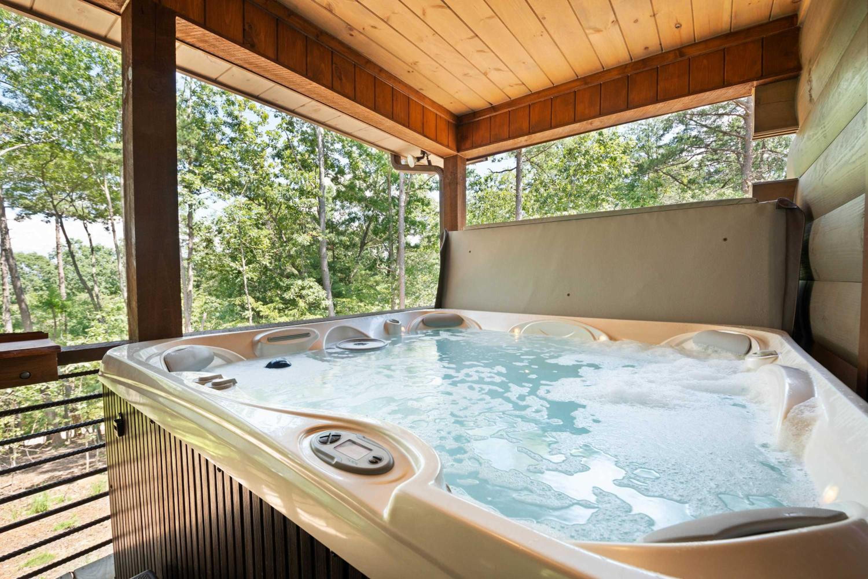 Beaumont - Lux Mountain View Cabin with Hot Tub view 3