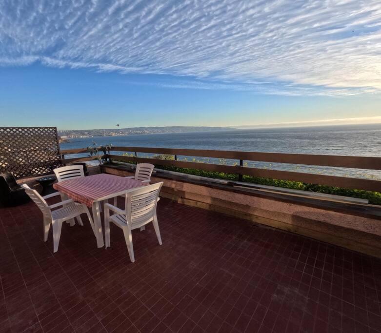 Reñaca Gran terraza con vista al mar