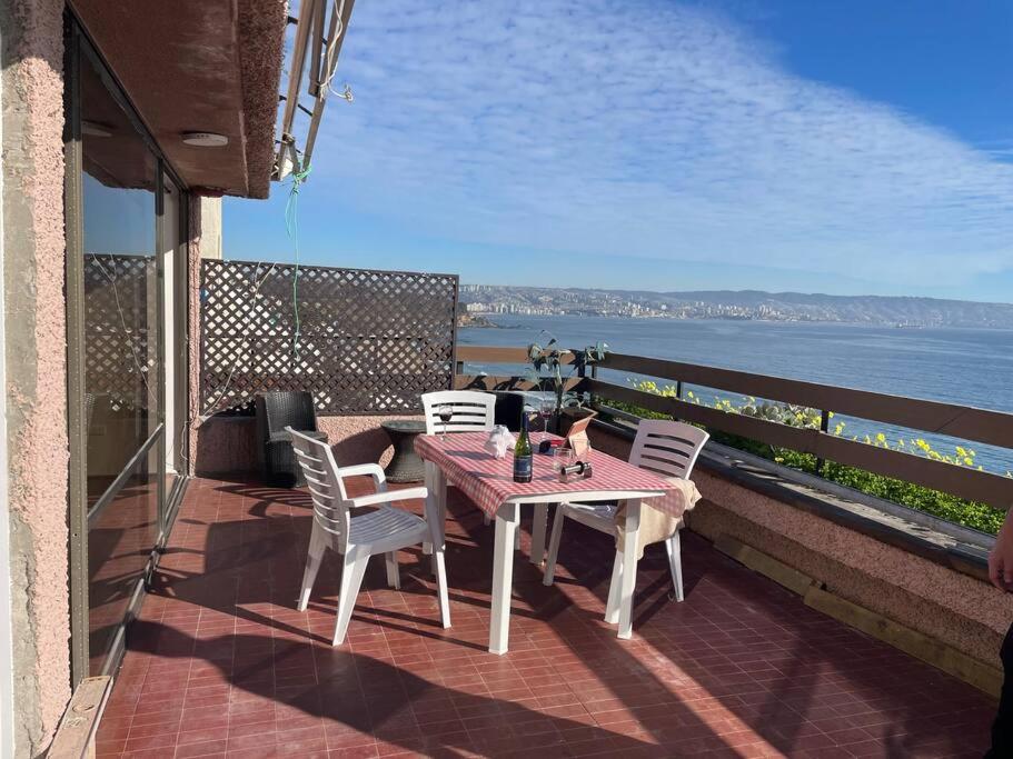 Reñaca Gran terraza con vista al mar