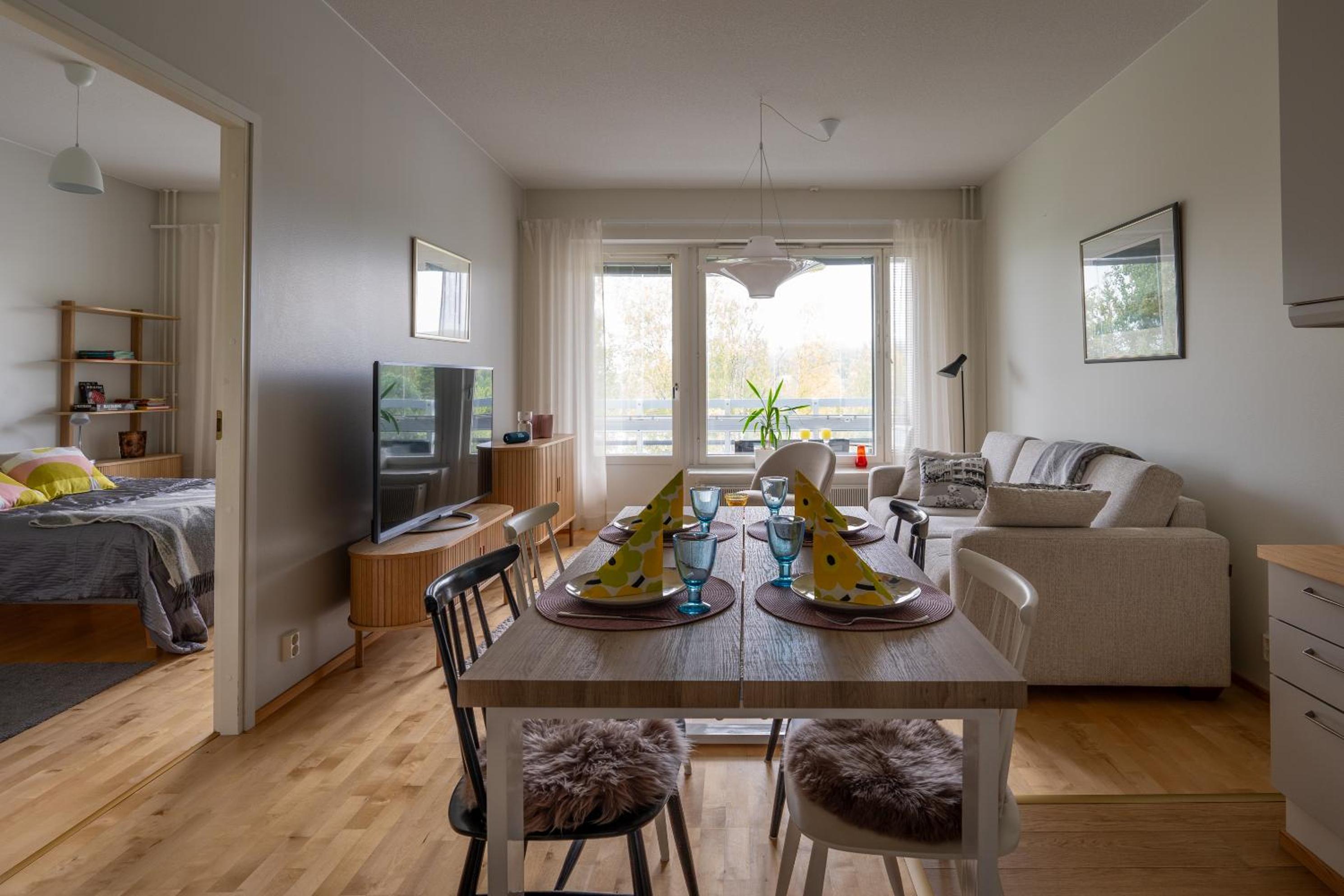 Cosy City Apartment with Sauna