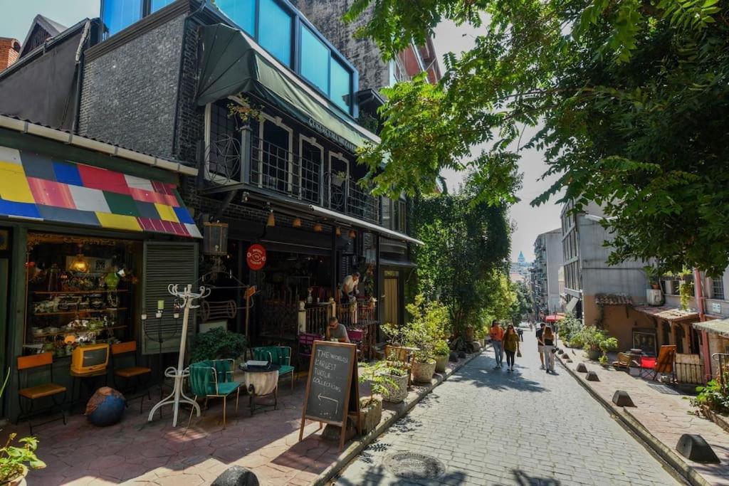 Taksim Private Terrace Close to Antique Store Galata Port Cihangir