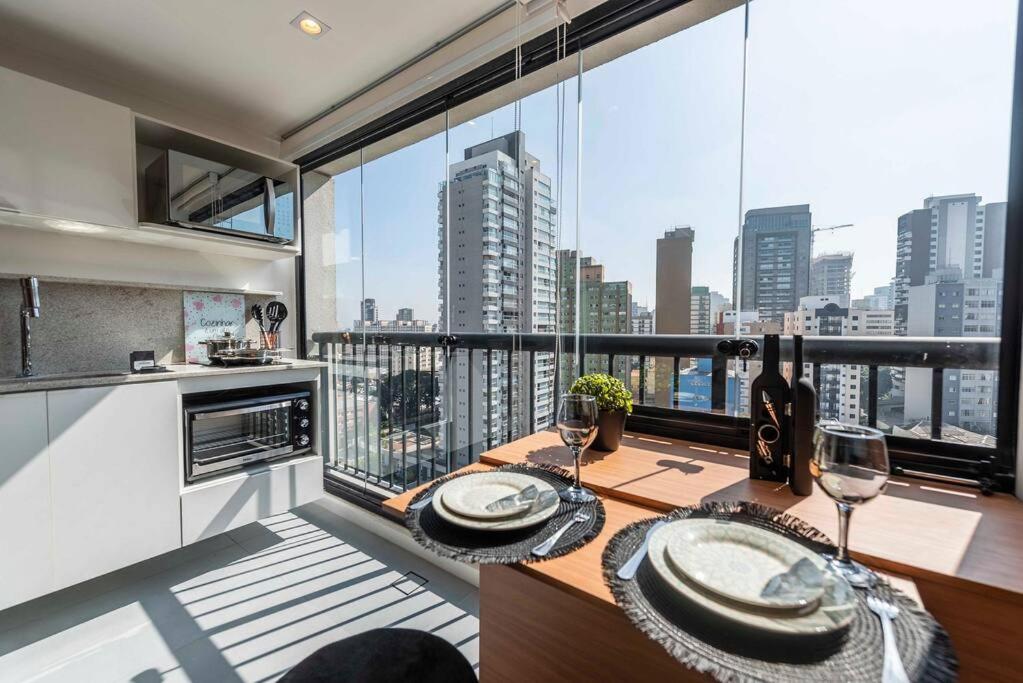 Encantador Studio com Vista Panorâmica para SP