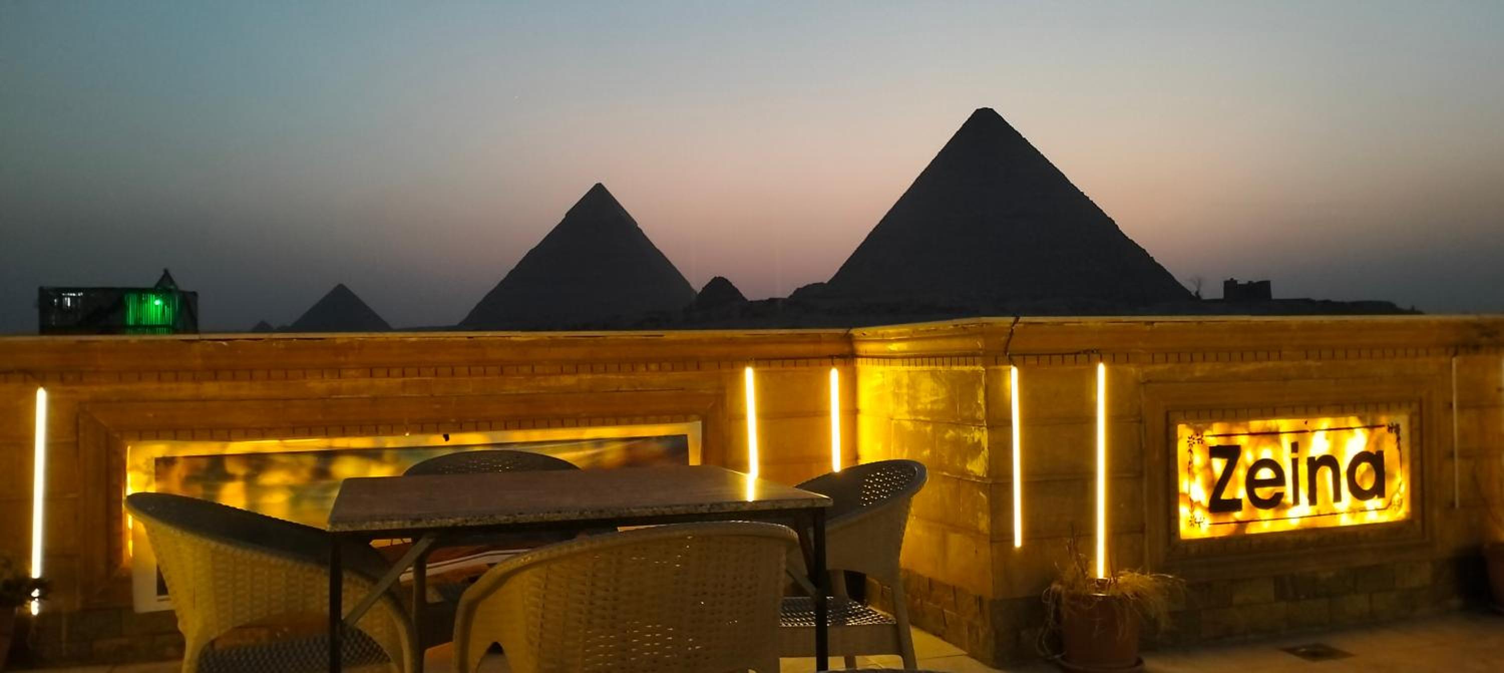 Zeina pyramids view