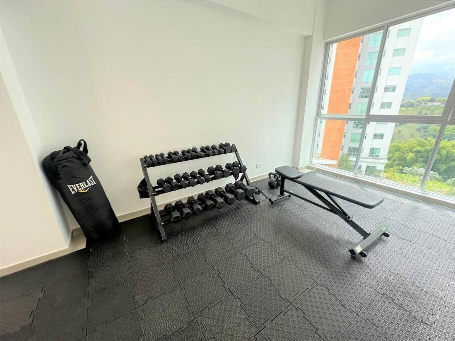 Belmonte218-Apartaestudio en Av centenario con piscina gym bbq