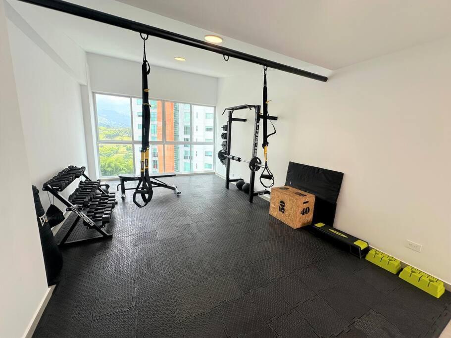 Belmonte218-Apartaestudio en Av centenario con piscina gym bbq