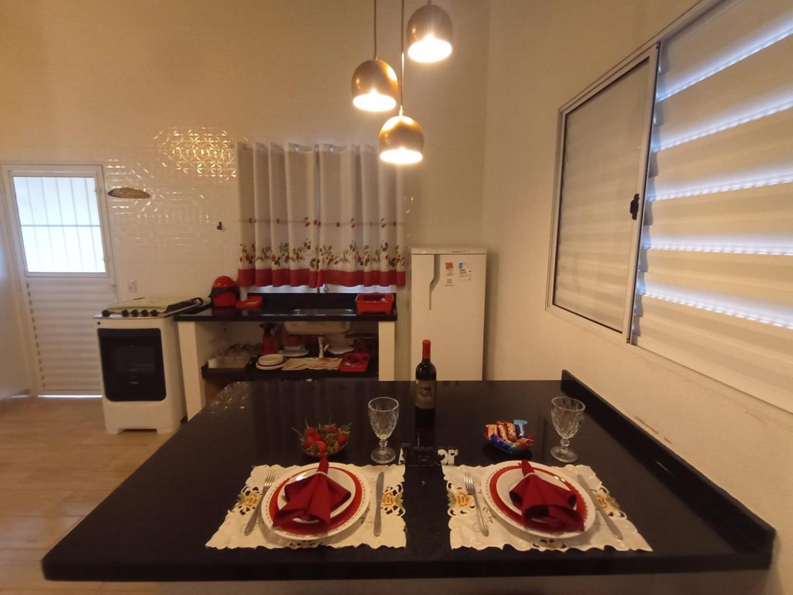 Casa da Vovó na Pousada Sitio Pauletto - com Cozinha, Churrasqueira e Decoração