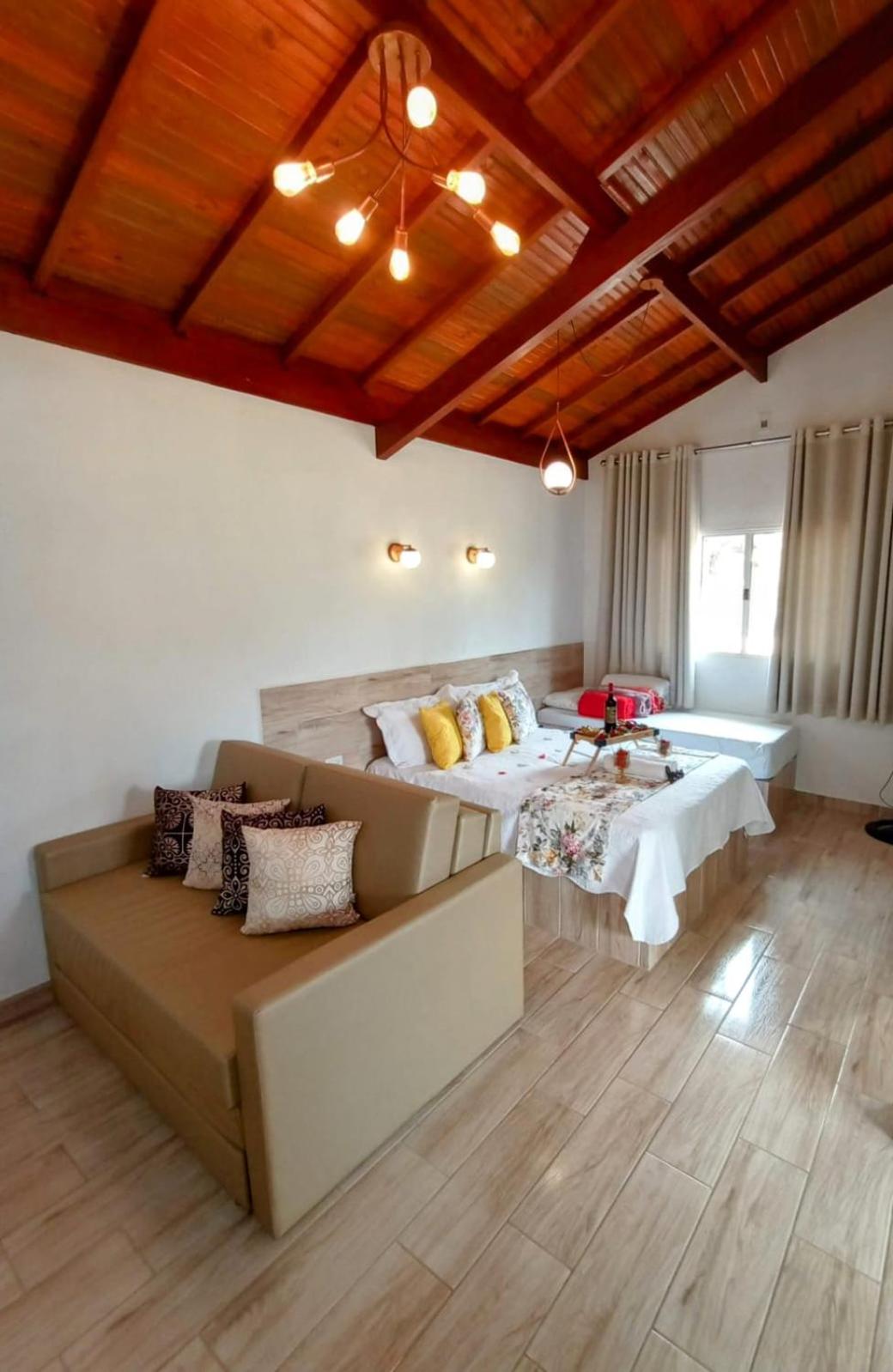 Casa da Vovó na Pousada Sitio Pauletto - com Cozinha, Churrasqueira e Decoração