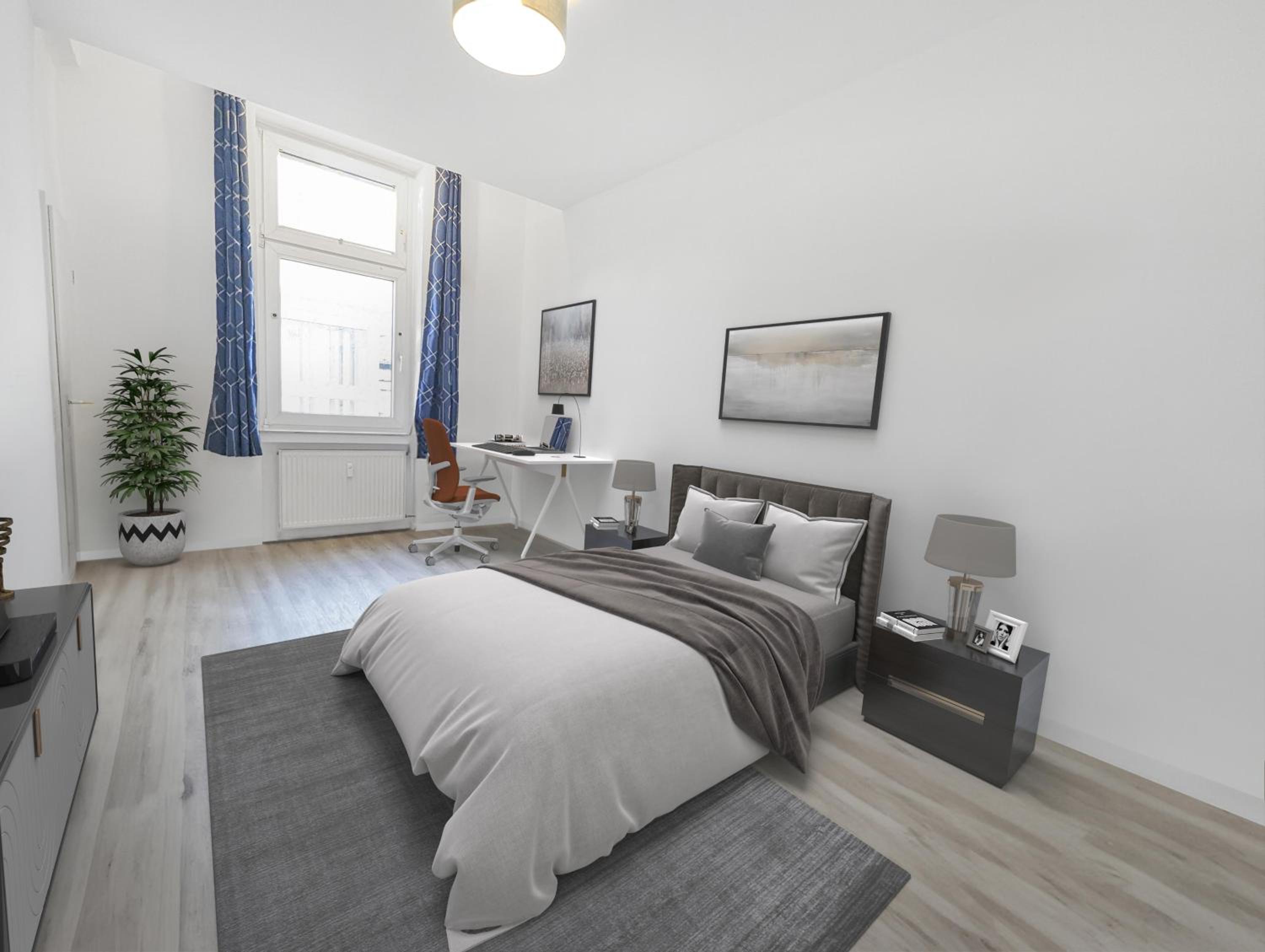 4 Schlafzimmer, Wintergarten & Terrasse & Parkplatz, nahe Hbf