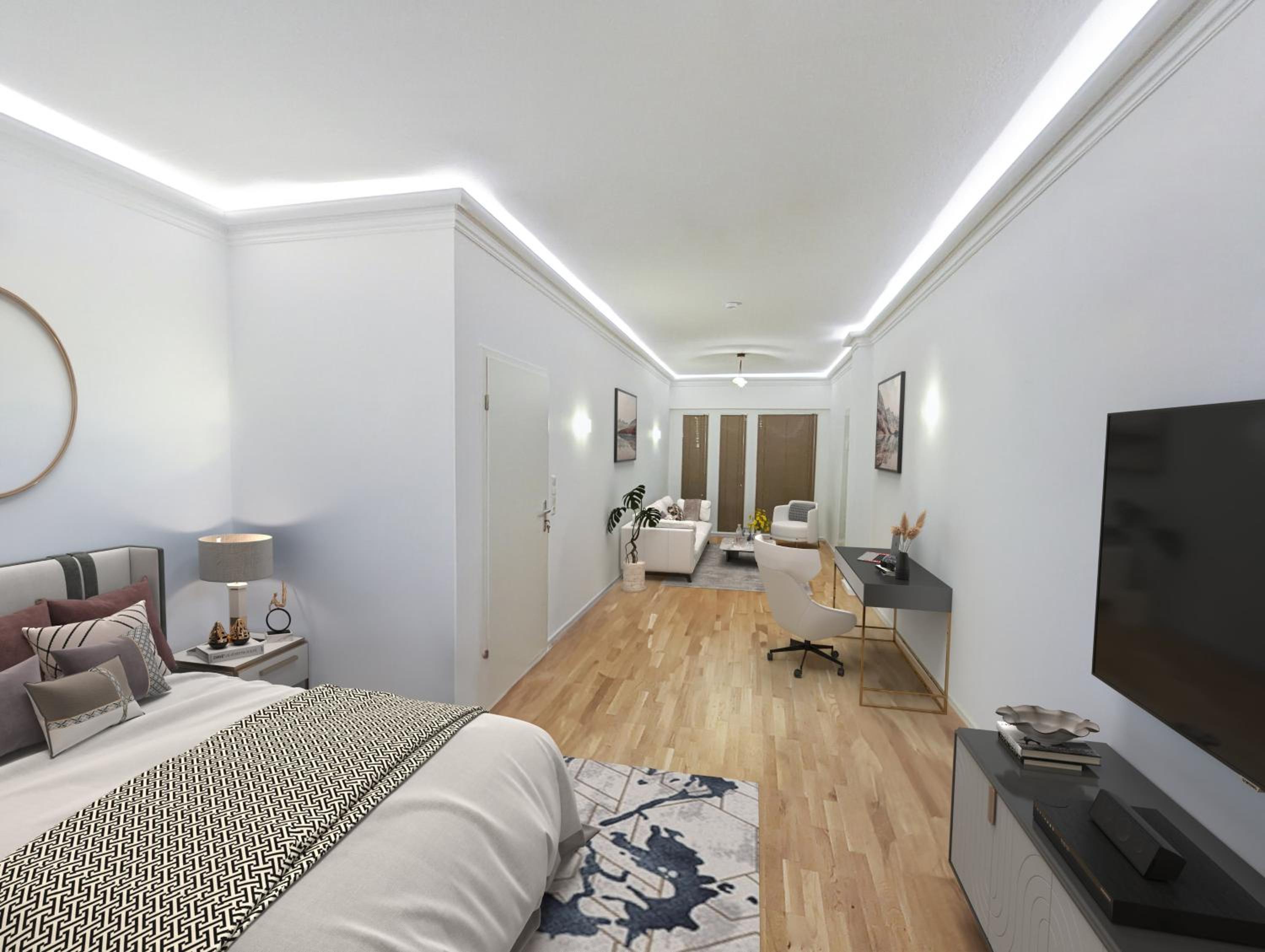 4 Schlafzimmer, Wintergarten & Terrasse & Parkplatz, nahe Hbf