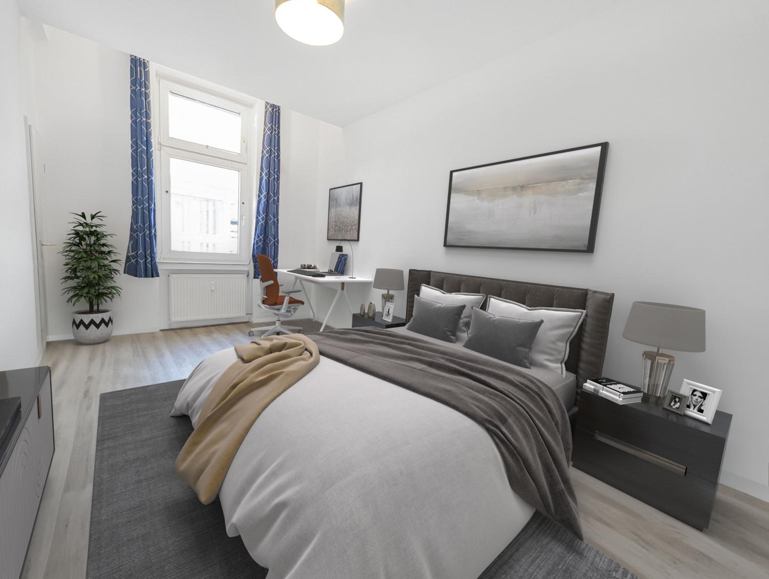 4 Schlafzimmer, Wintergarten & Terrasse & Parkplatz, nahe Hbf