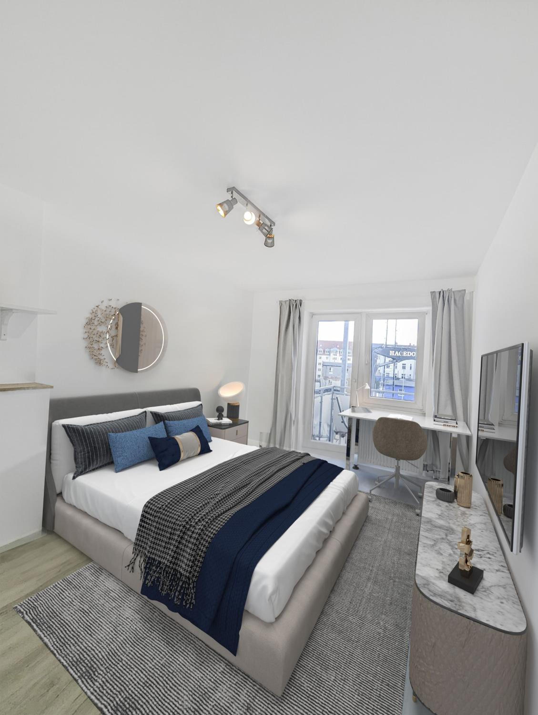 4 Schlafzimmer, Wintergarten & Terrasse & Parkplatz, nahe Hbf