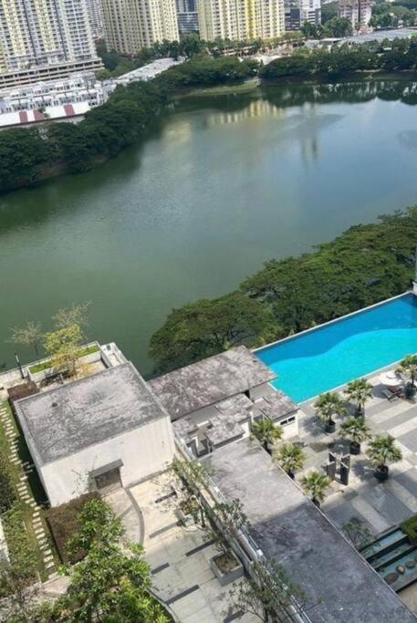 Cozy lake view at top of setapak central mall