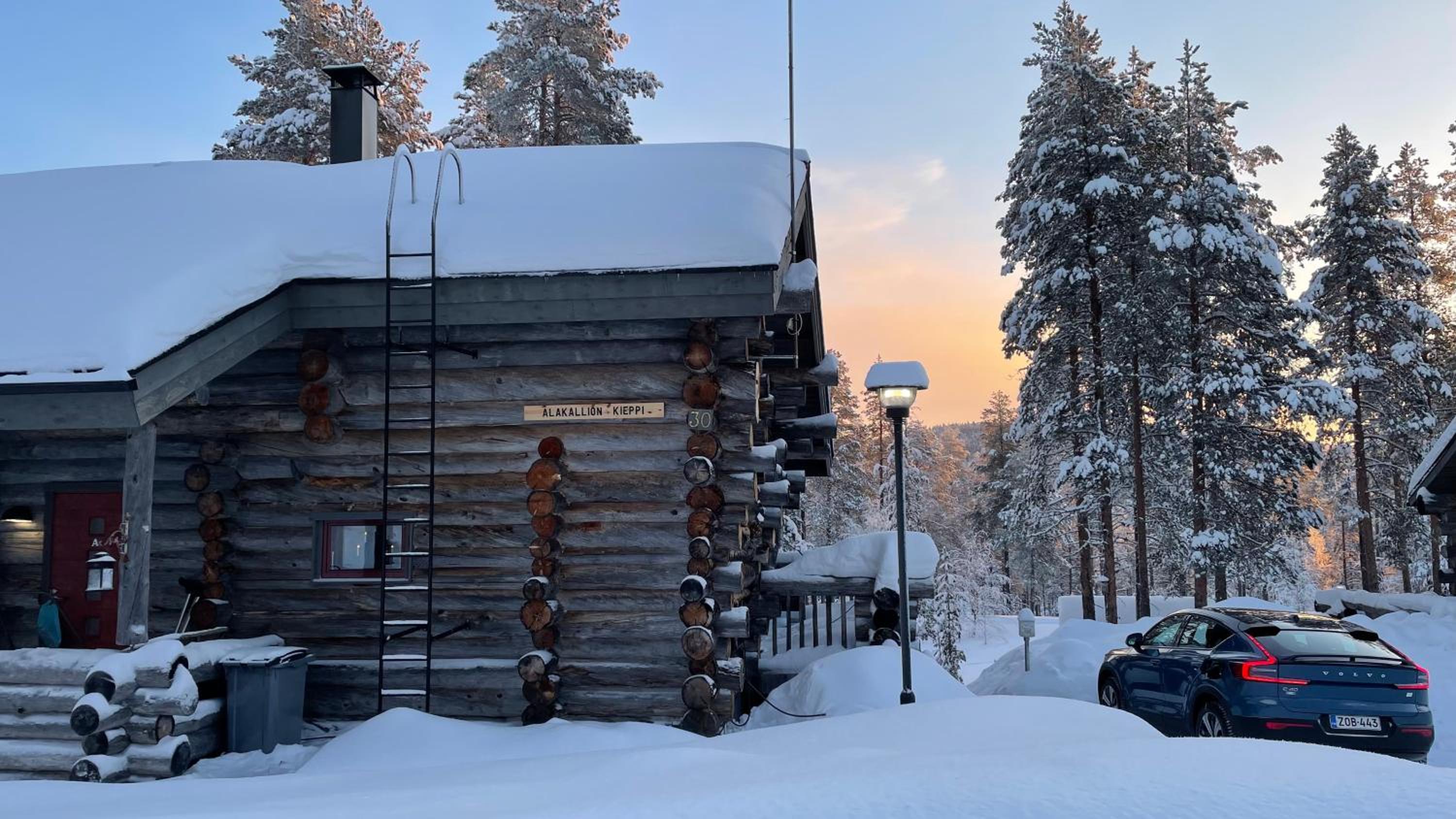 Upea kelomökki Levillä
