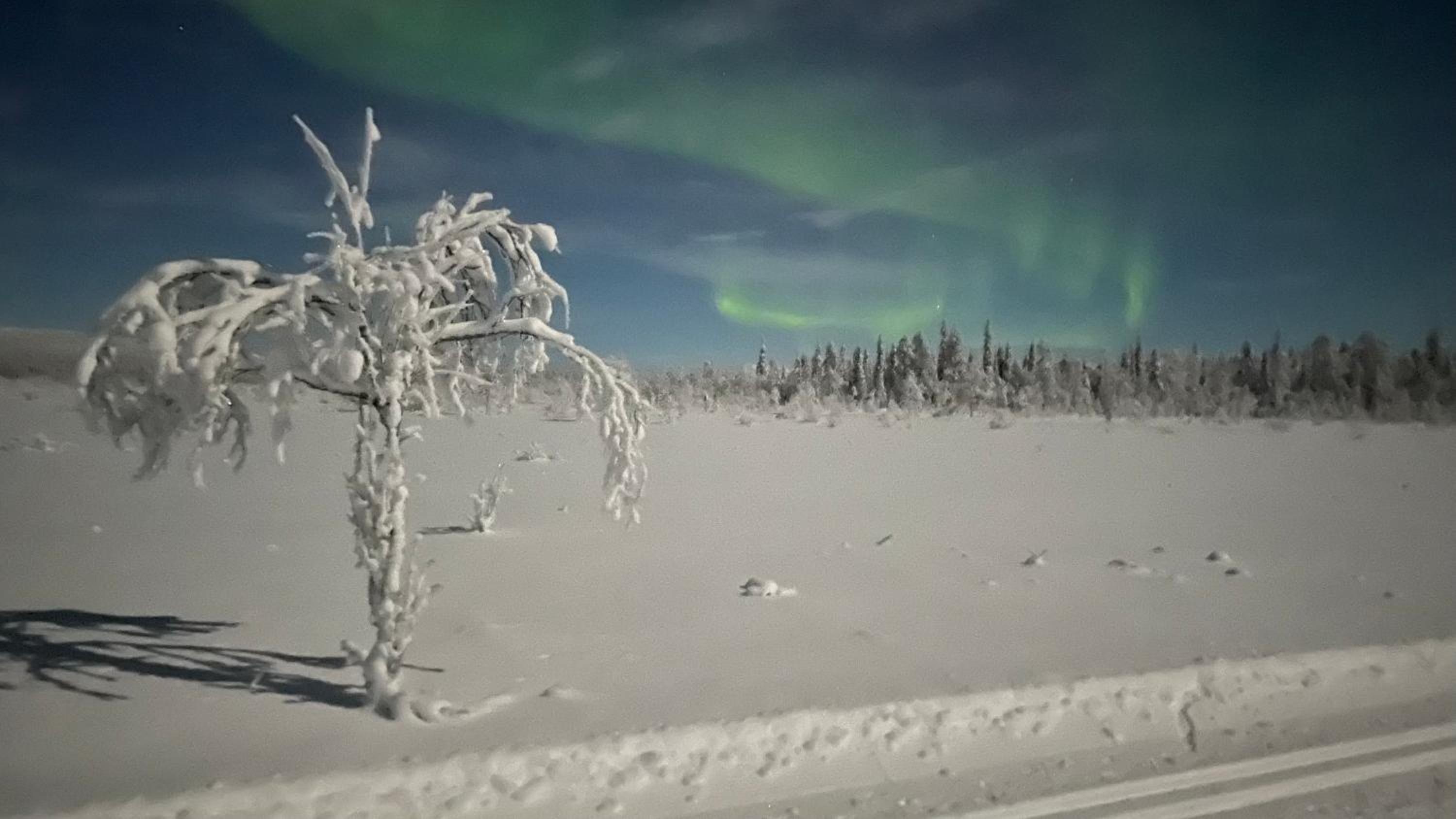 Upea kelomökki Levillä