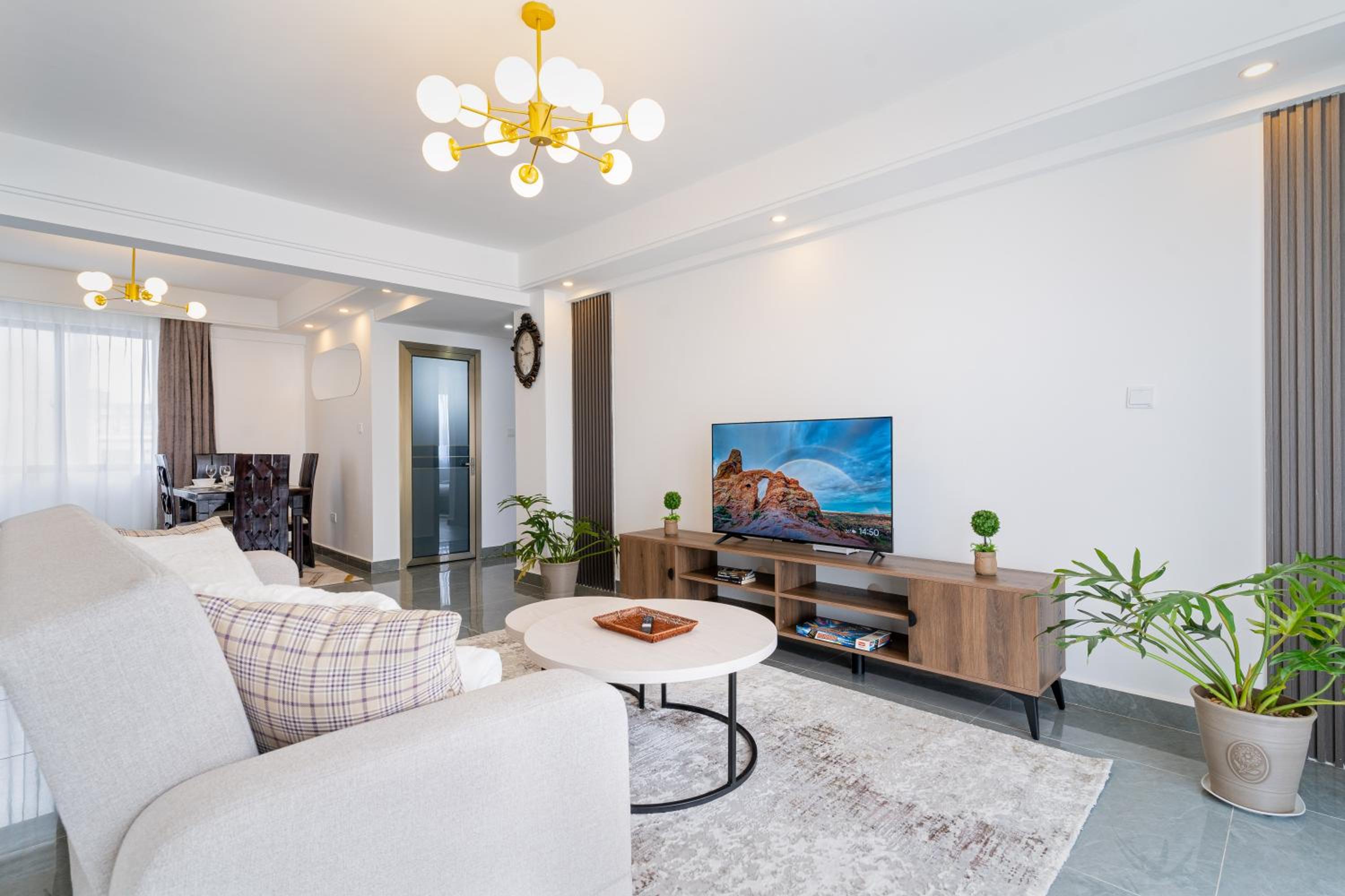 Airy Apartment with Gym, Stunning View in Westlands