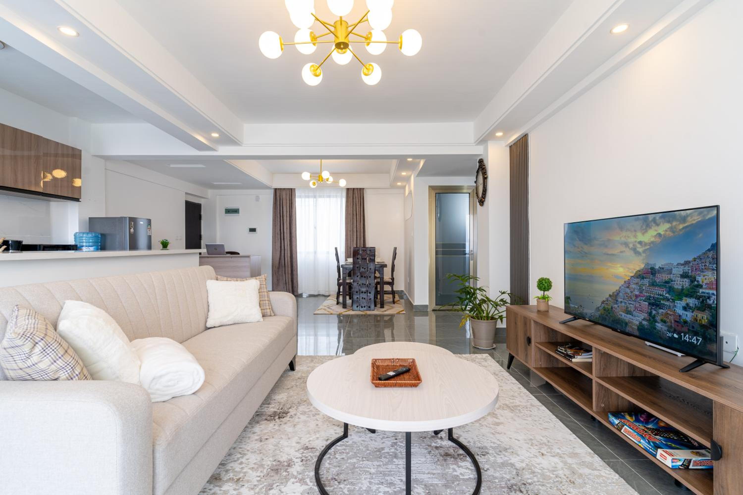 Airy Apartment with Gym, Stunning View in Westlands