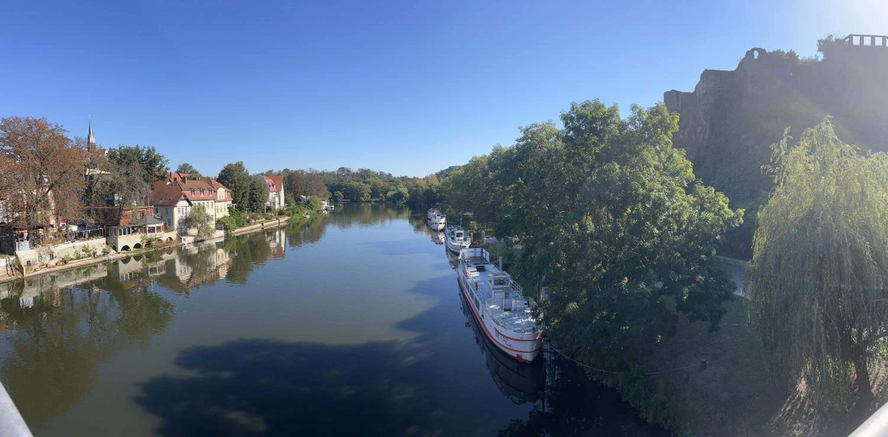 Saale Fewo mit Burgblick