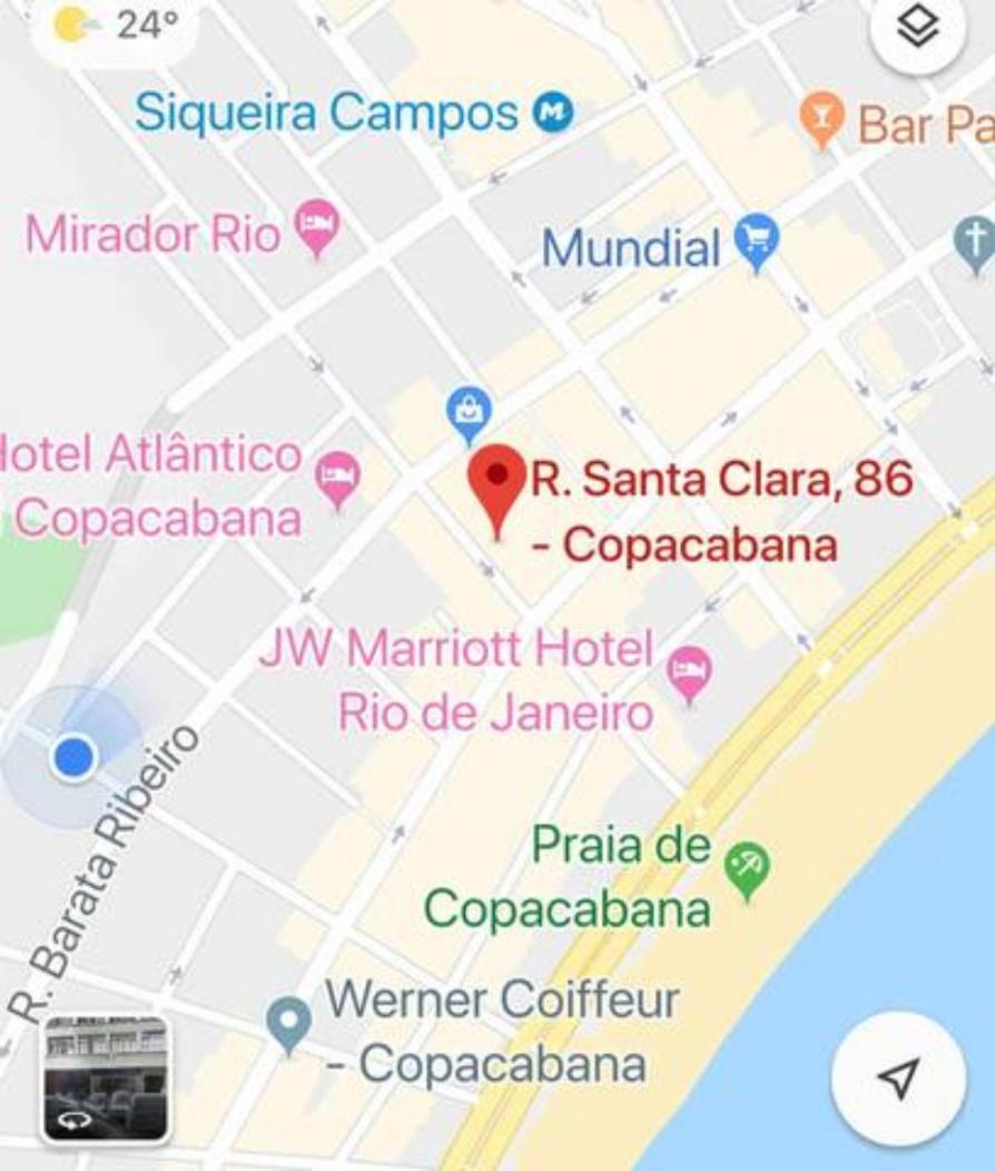Vista Cristo a 300 metros da Praia de Copacabana