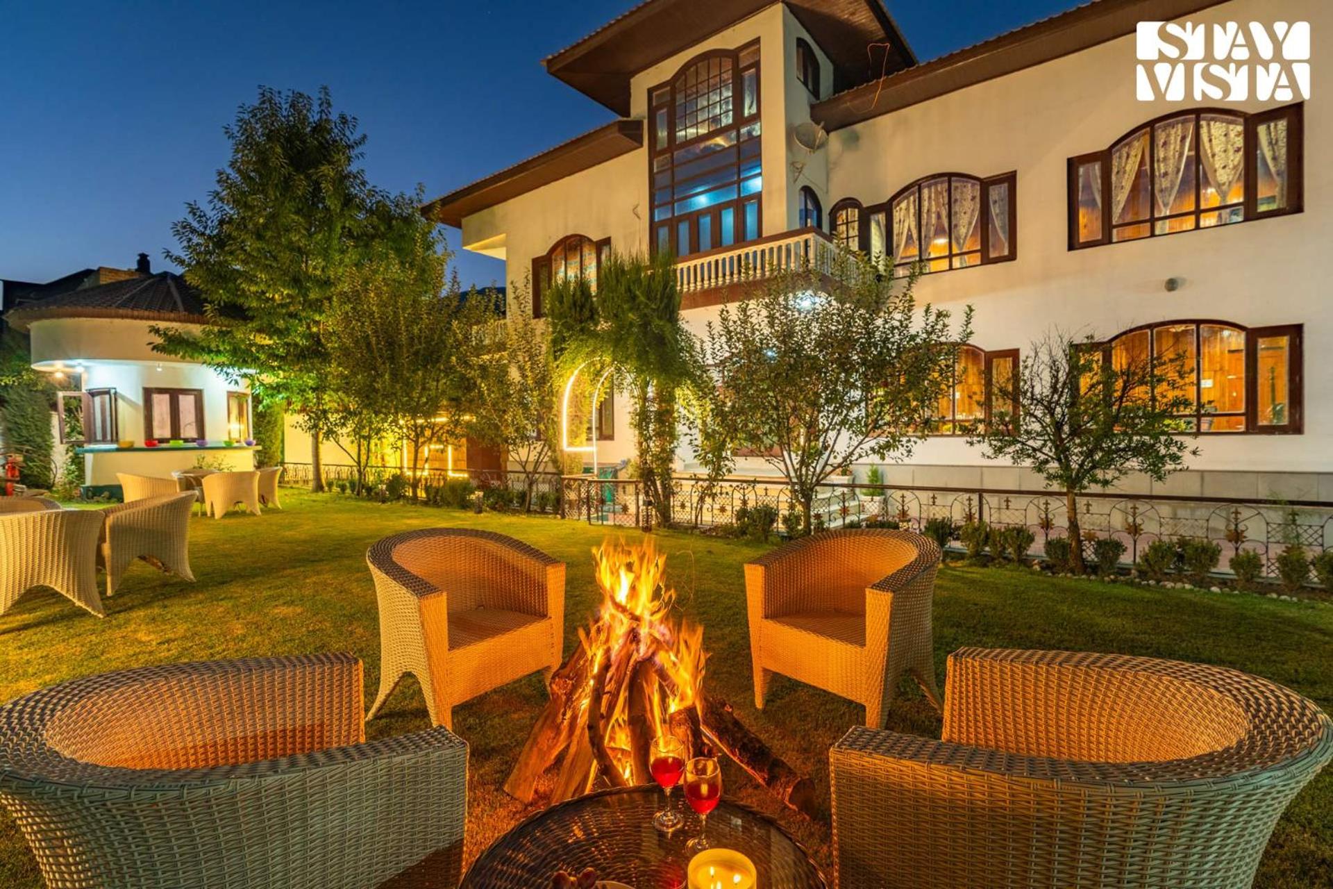StayVista at Wooden Arches with Lawn, Jacuzzi & BBQ view 3