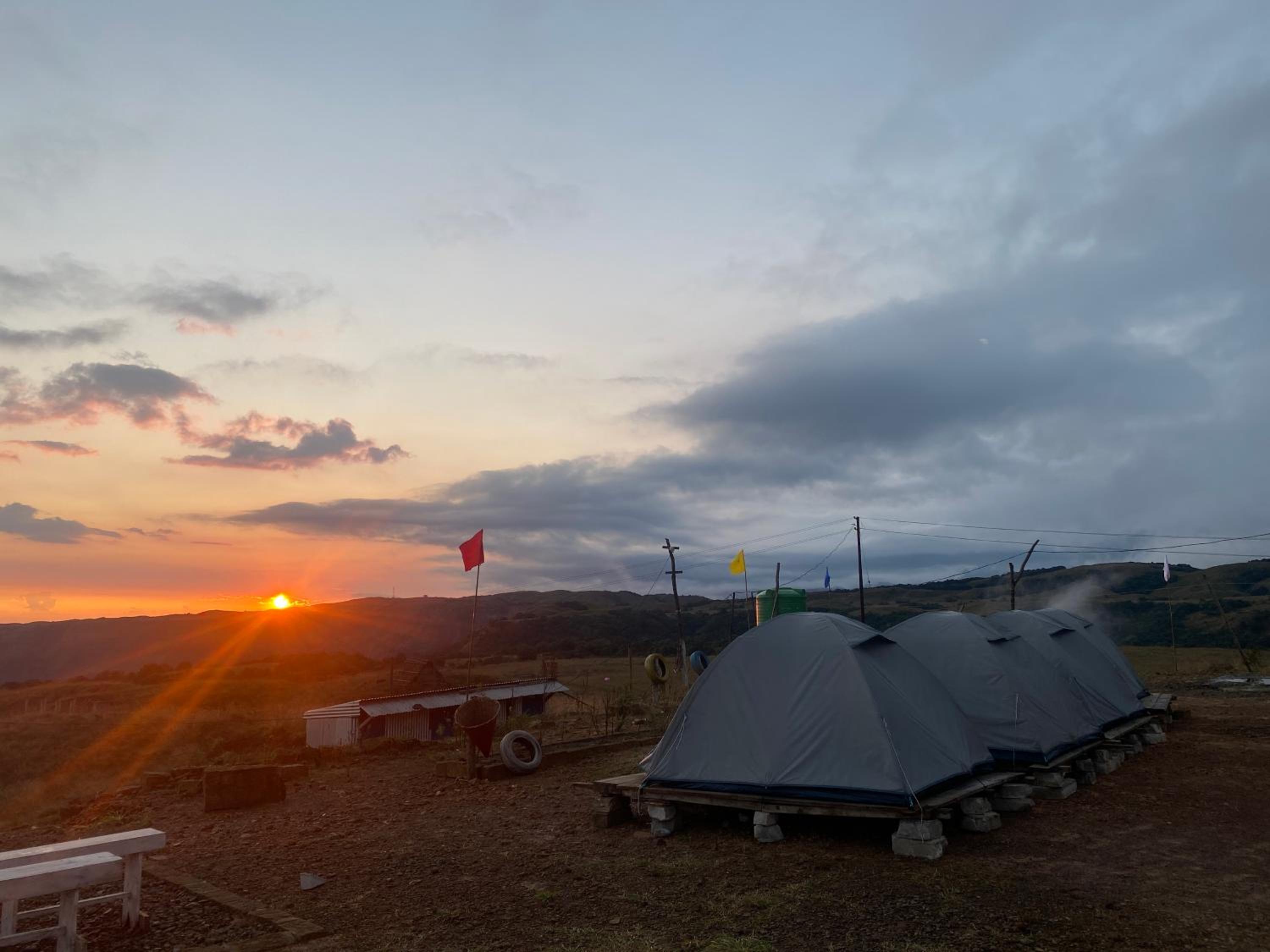 Hills and valley camping view 5