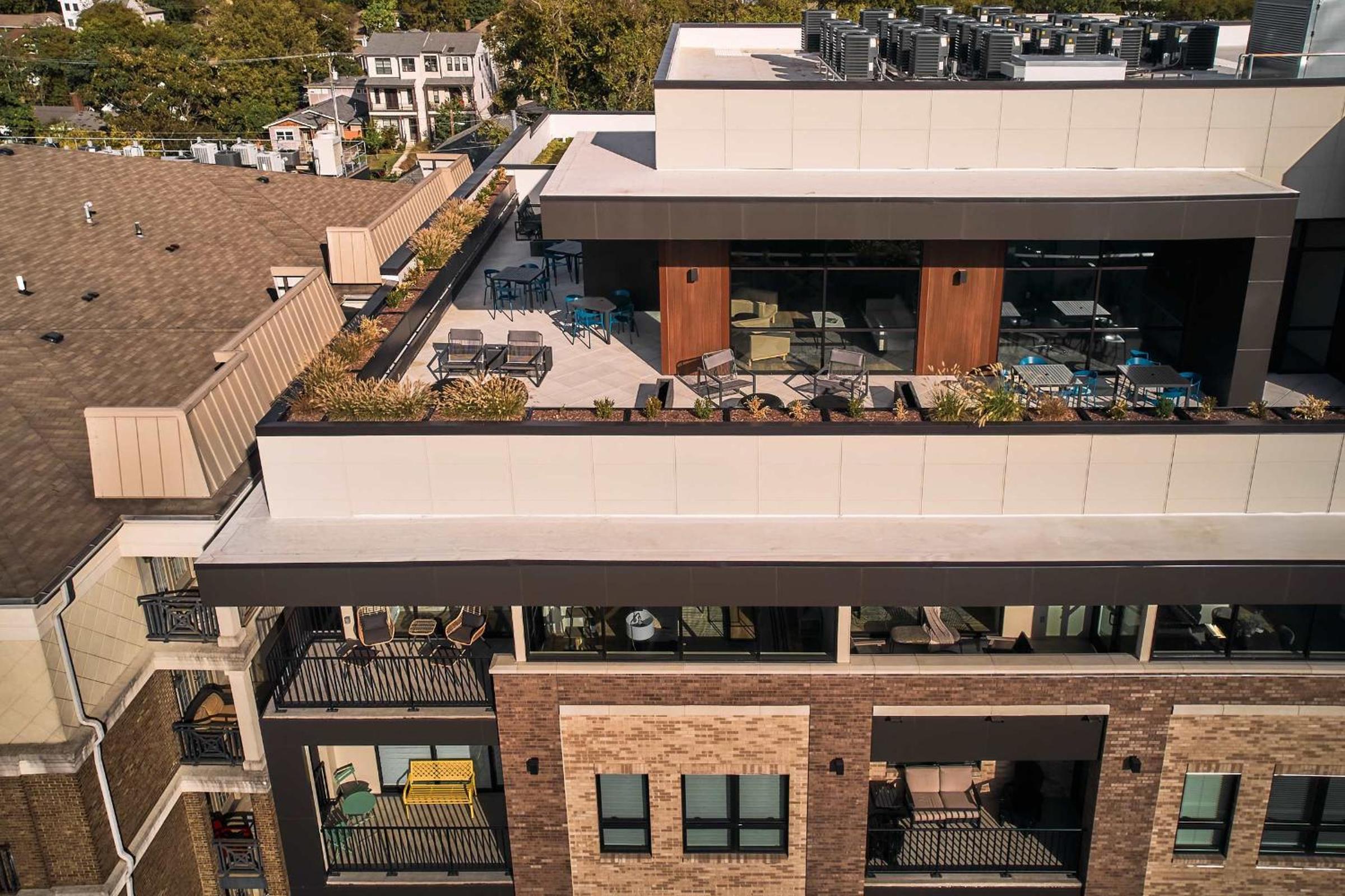 Modern Music Row Condo with King & Queen Bedrooms + Private Balcony Pool & Fitness Center Walk to RCA Studio B & Local Dining Under 2 miles to Broadway Gar view 5