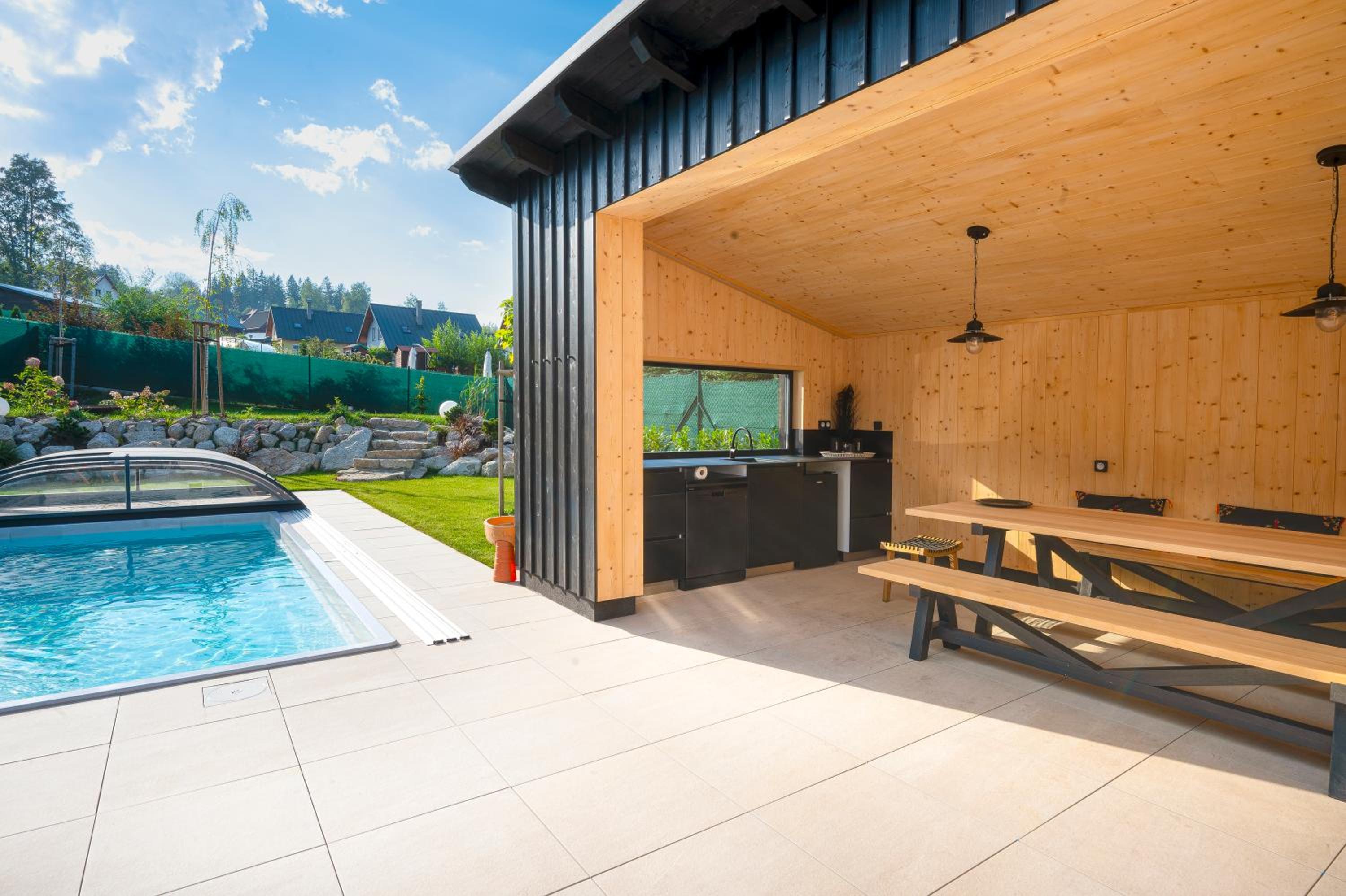 Residence Smržovka - Luxury House with Swimming Pool, Jacuzzi, Garden and BBQ