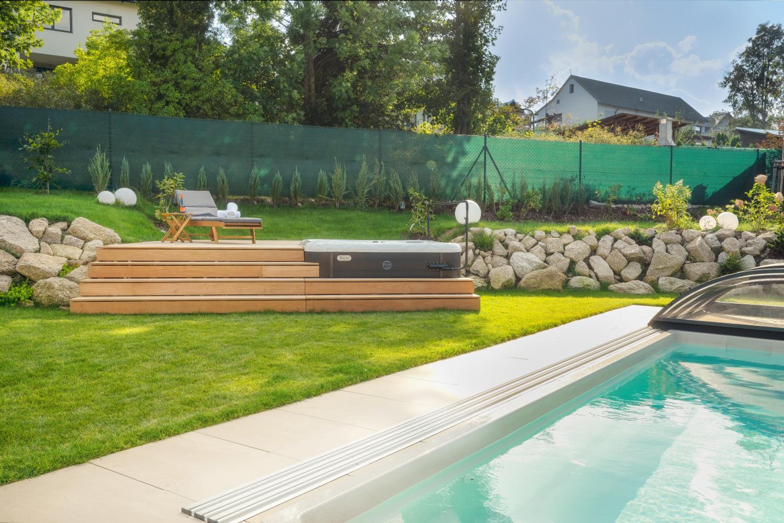 Residence Smržovka - Luxury House with Swimming Pool, Jacuzzi, Garden and BBQ