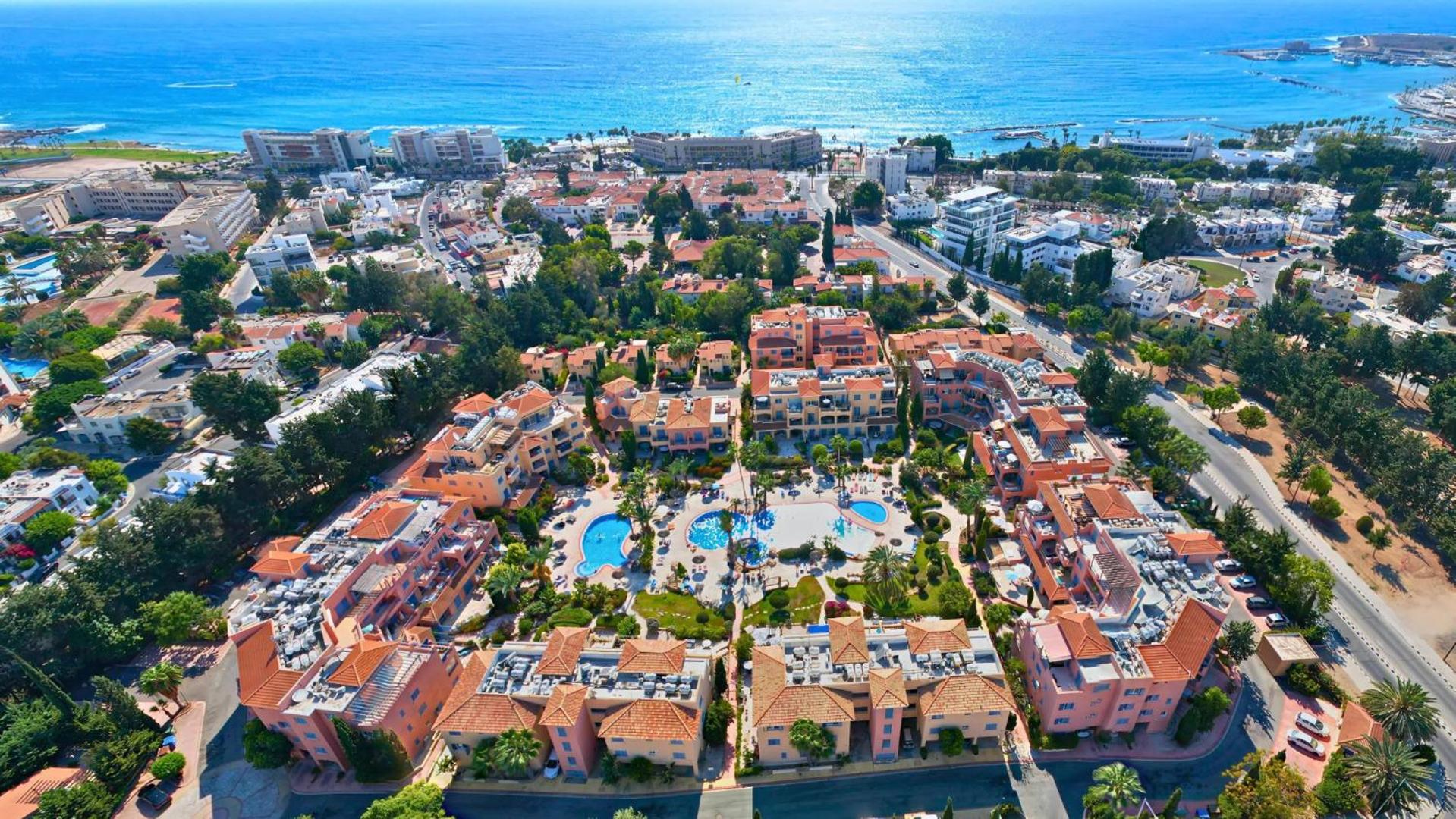 Holiday in Paphos, Prime Location Resort Pools, Jacuzzis, Harbor & 300m to the Beach