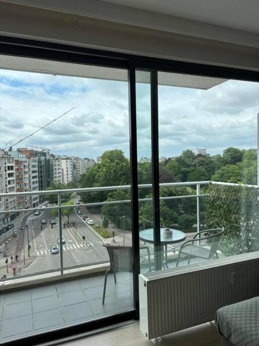 Central Apartment with City Park View and Terrace