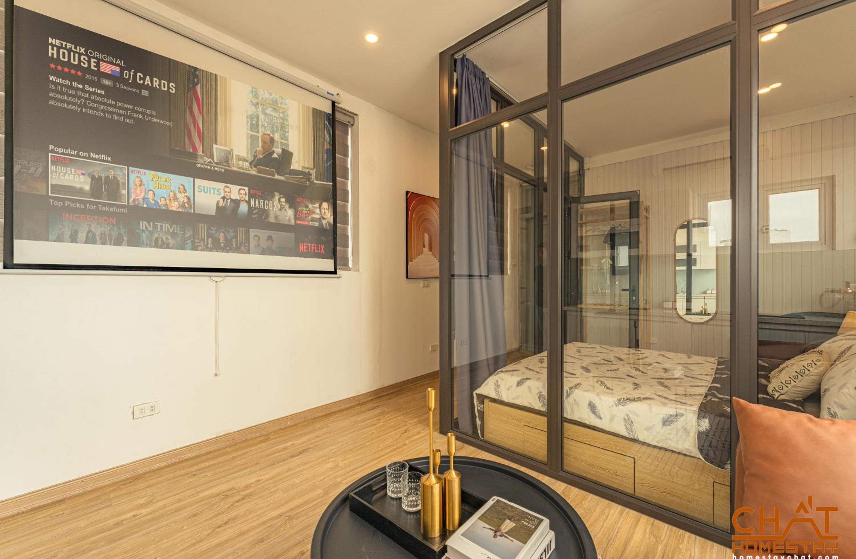 HomestayCHAT-PeacefulCorner62-1Bedroom-Projector-FreeWasher