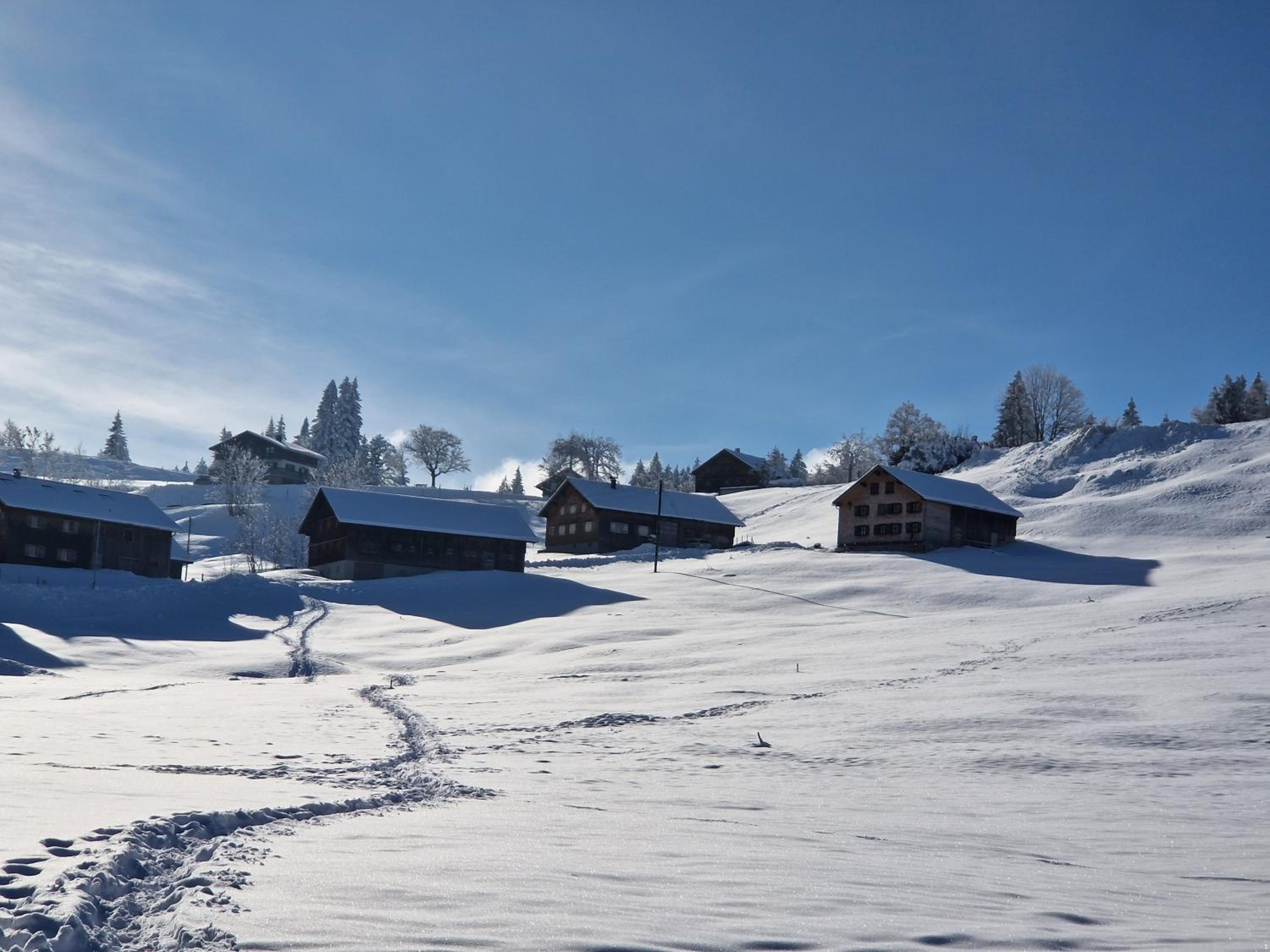 Haus Unterlose 392 direkt im Ski- und Wandergebiet Bödele