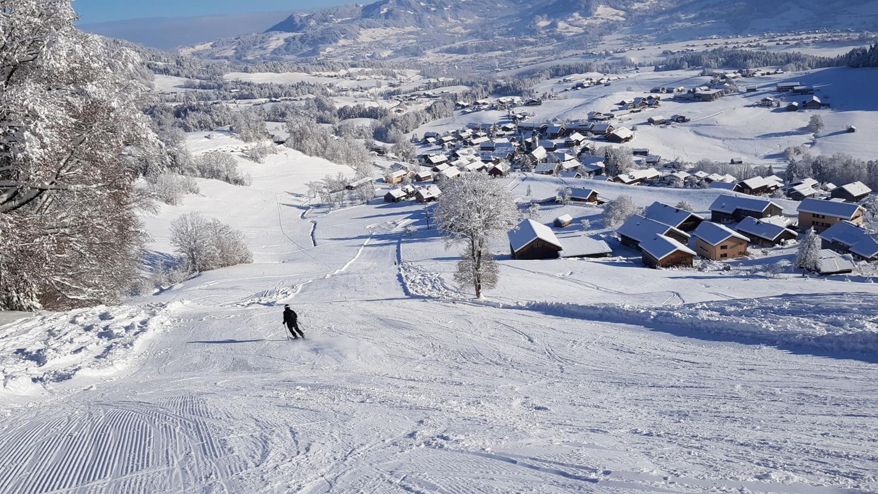 Haus Unterlose 392 direkt im Ski- und Wandergebiet Bödele