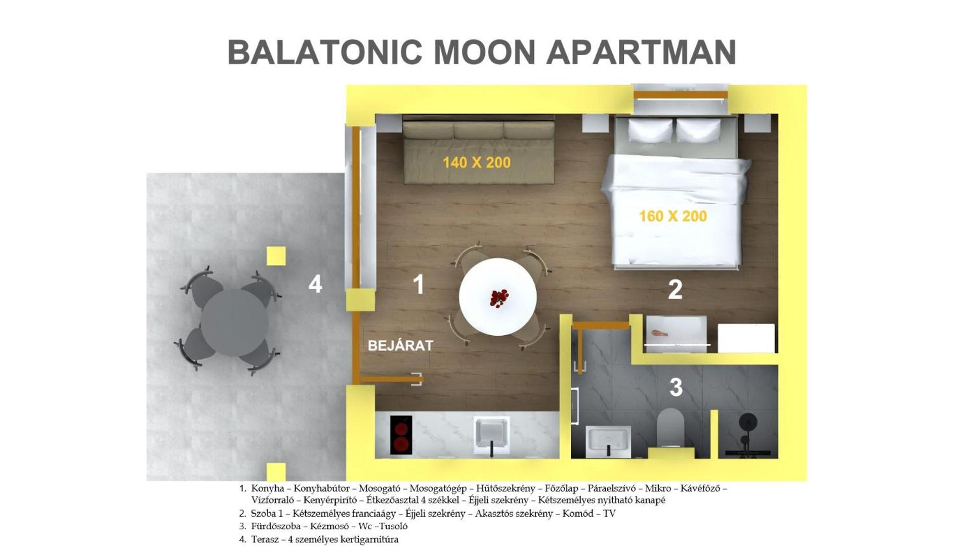 Balatonic Moon&Sun apartmanház