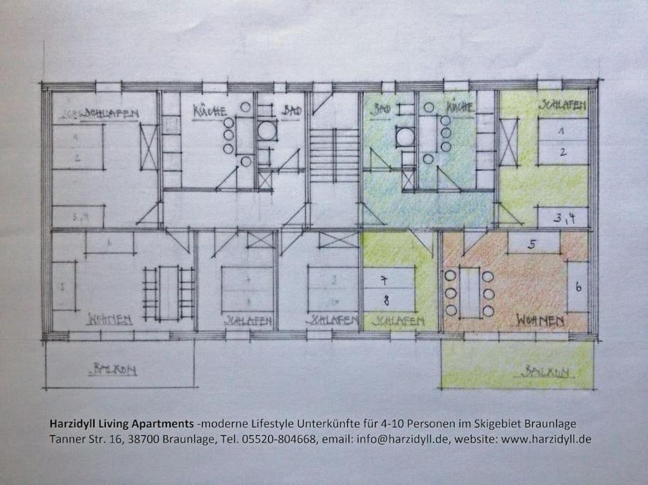 Harzidyll Living Apartment 3 ZKB 71 qm