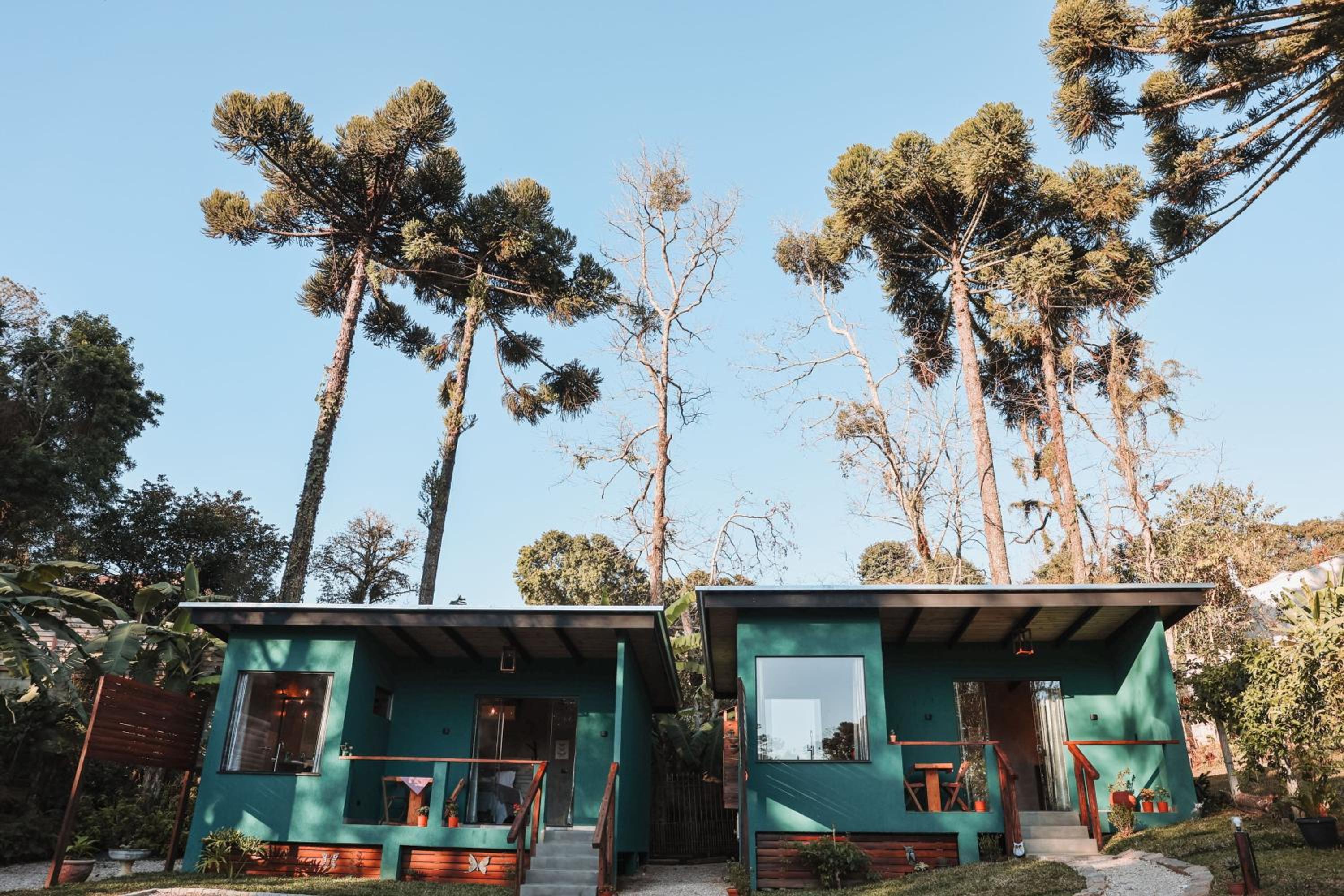 Chalé Romântico em Curitiba, climatizado com banheira - TinyHousePassauna