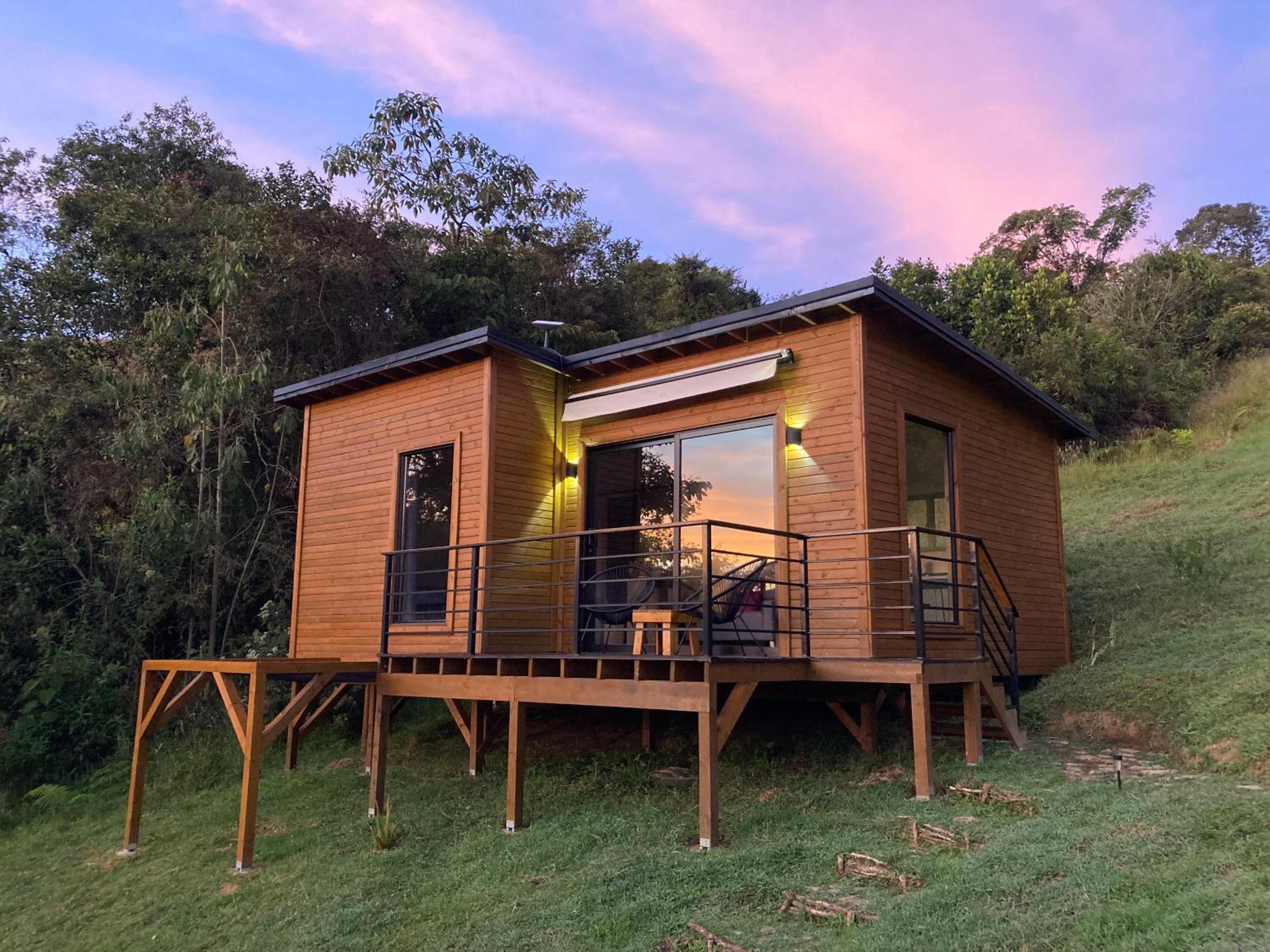 Cabaña de madera, lugar para descansar y reconectarse