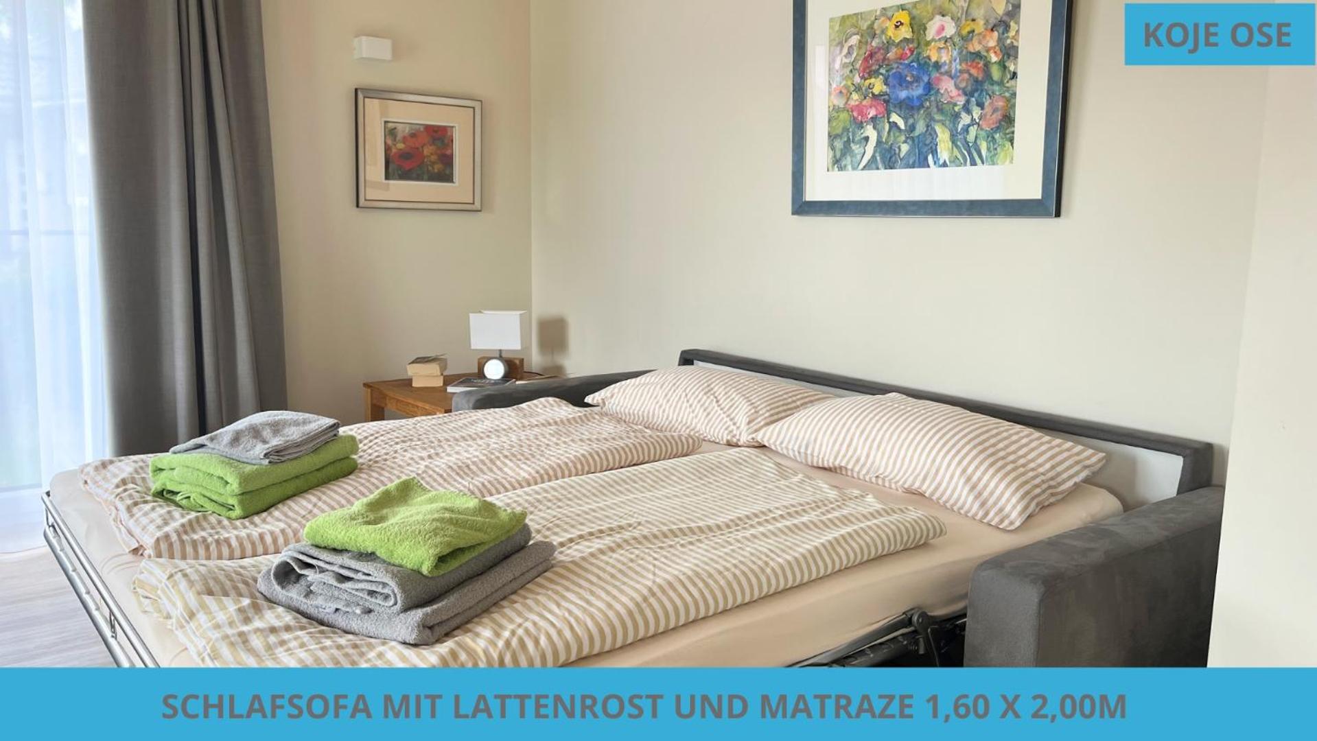 Küstenkojen mit 4 Ferienwohnungen für 1 bis 8 Pers mit diversen Schlafzimmern, Garten oder Balkon