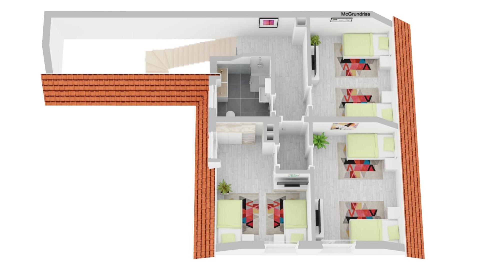 -CS24- Six rooms apartment with terrace - KP01
