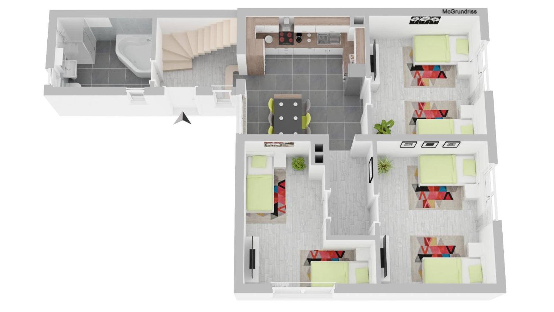 -CS24- Six rooms apartment with terrace - KP01