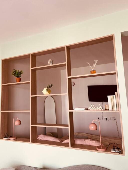 Studio de diseño con patio