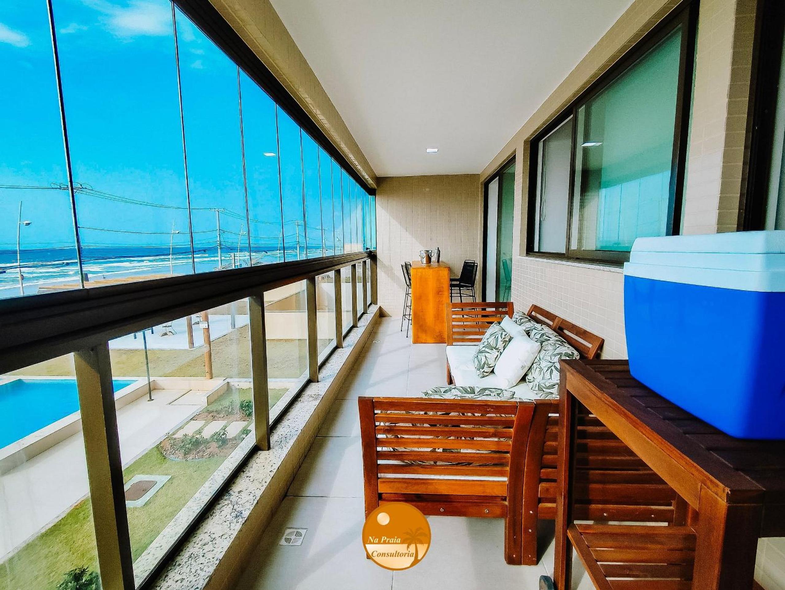 Pé na Areia, Piscina Borda Infinita, Vaga de Garagem, Portaria 24 hs