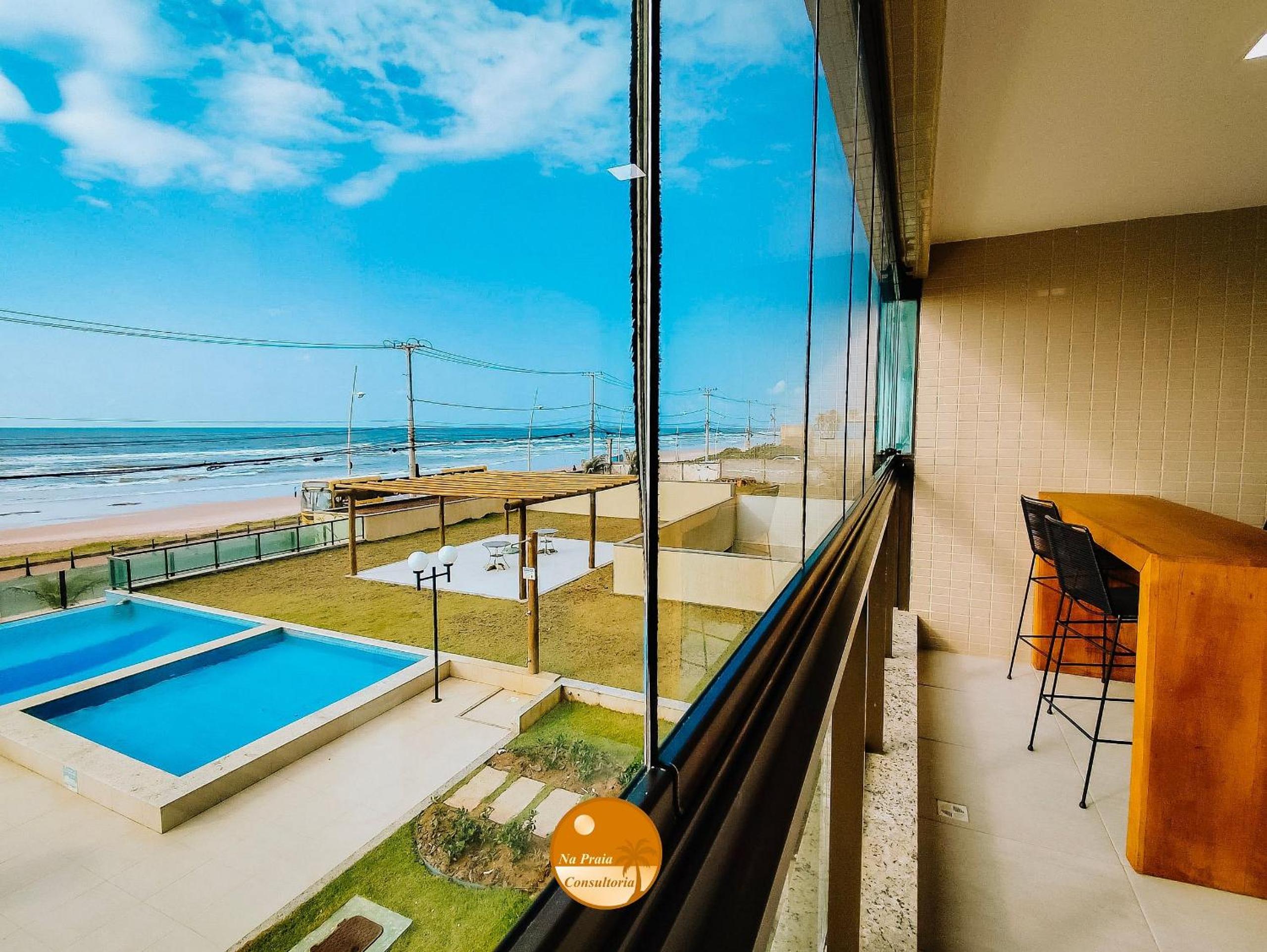 Pé na Areia, Piscina Borda Infinita, Vaga de Garagem, Portaria 24 hs